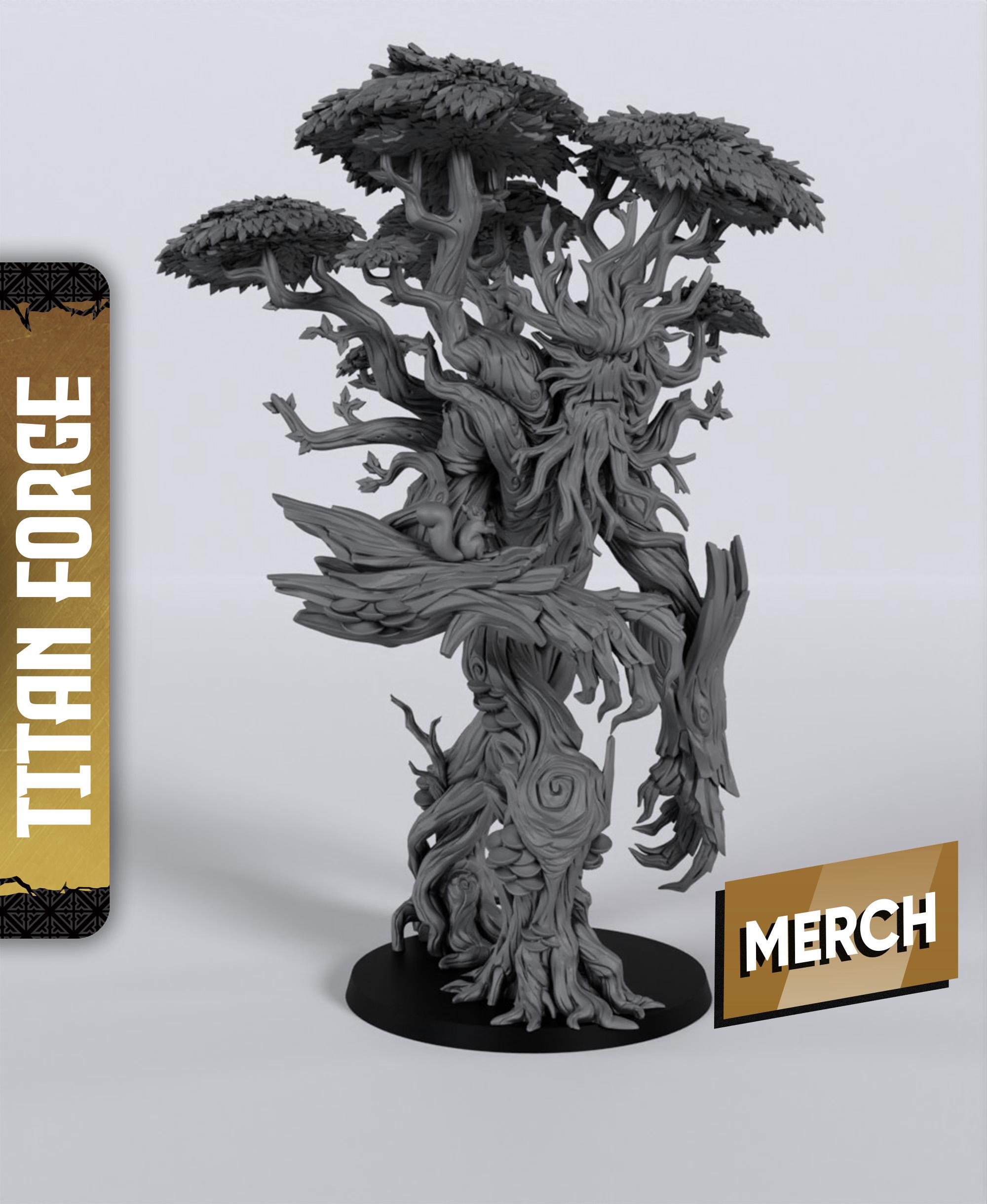 Treefather - With Free Dragon Warhammer - 5e DnD Inspired for RPG and Wargamers 3d model