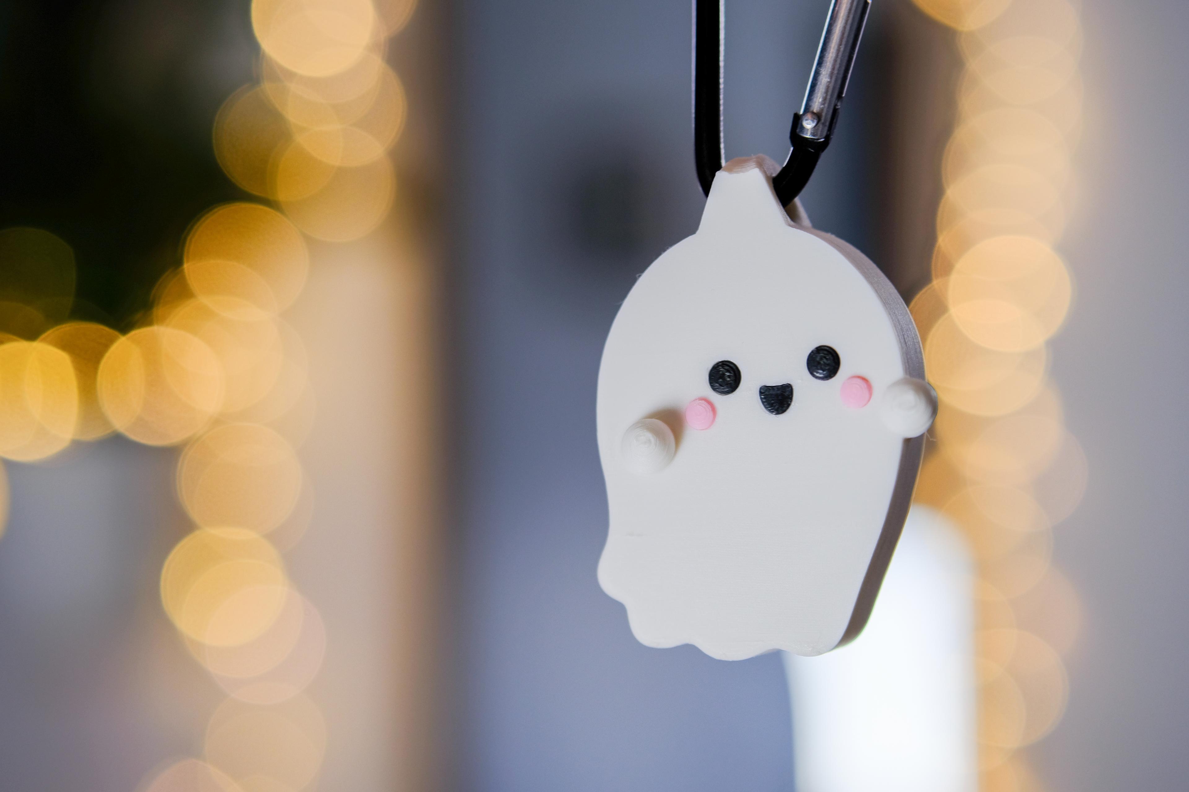 Kawaii Ghost Keychain - Holoprops 3d model