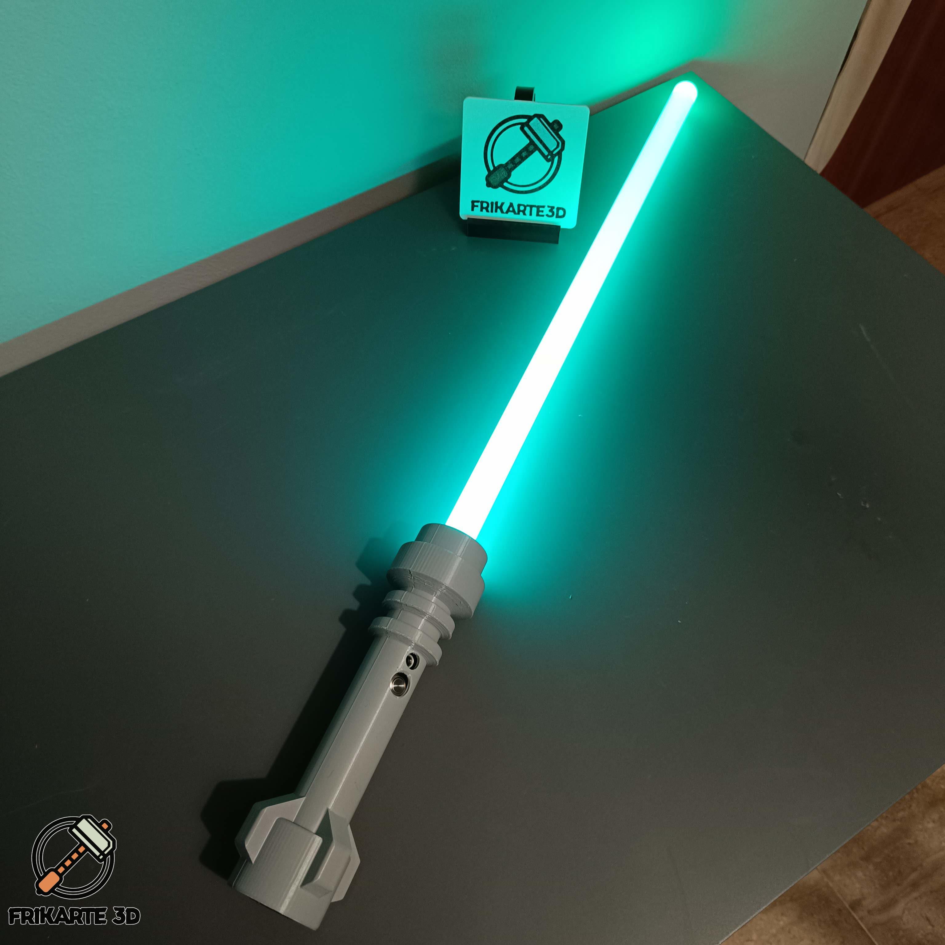 BrickSaber: LEGO-Inspired Functional Lightsaber 3d model