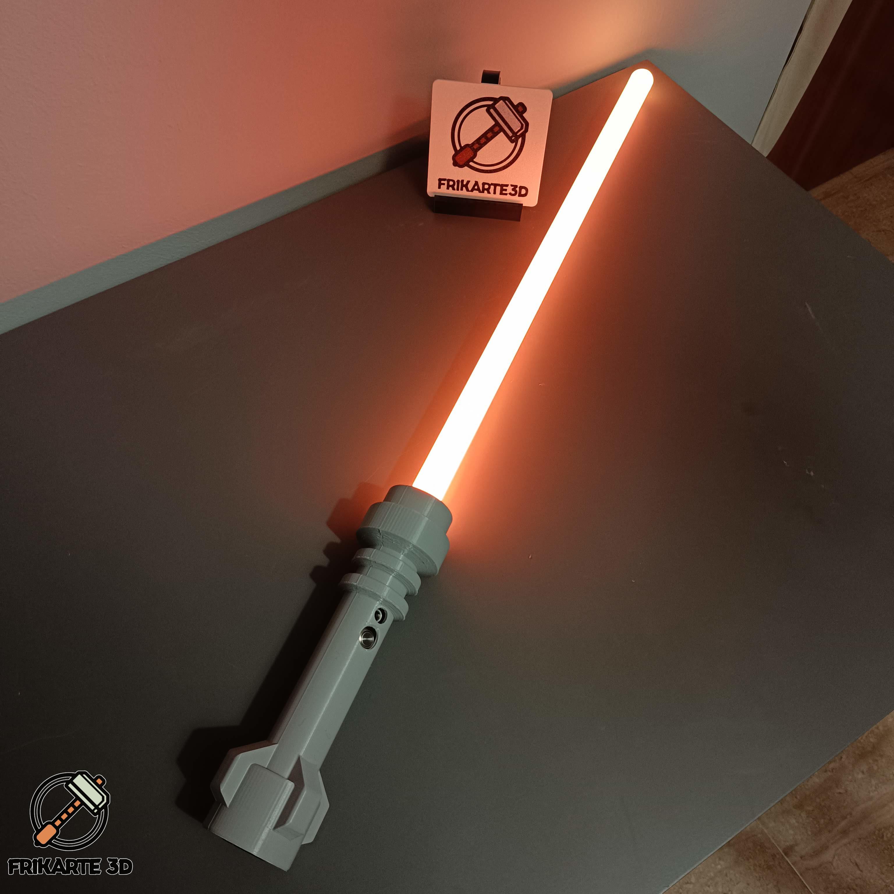 BrickSaber: LEGO-Inspired Functional Lightsaber 3d model