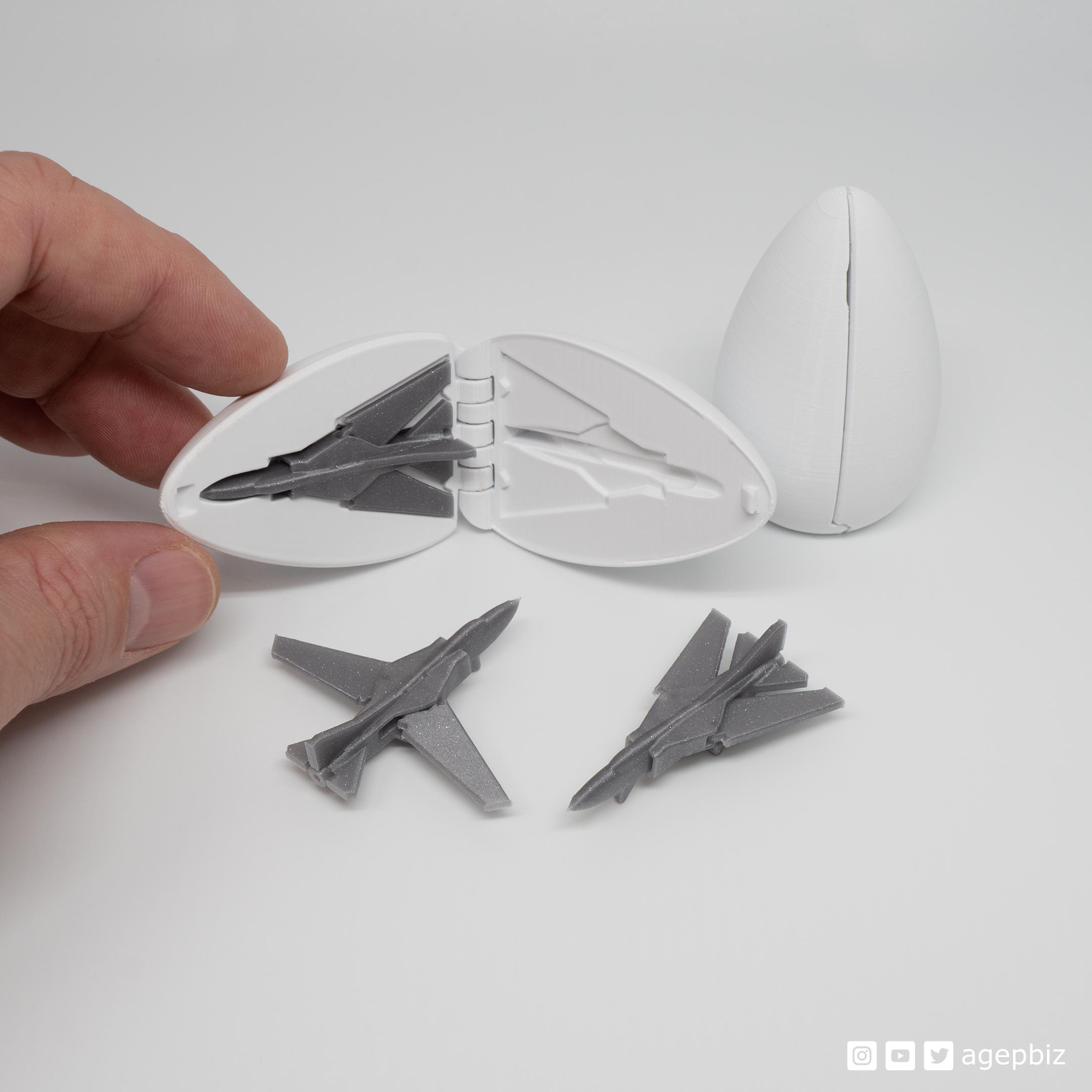 Surprise Egg #13 - Tiny MiG Jet Fighter 3d model