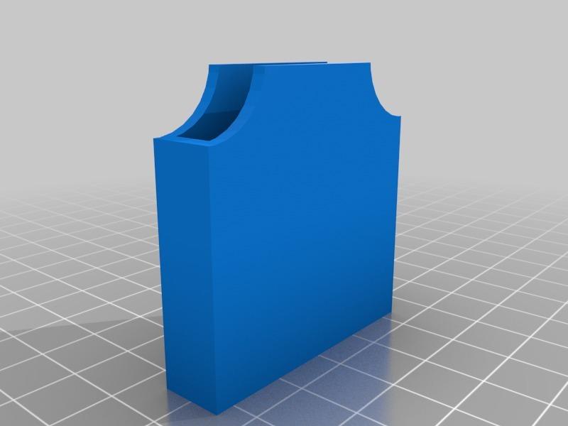 note 4 Parametric Cell Phone Battery holder. #7 3d model