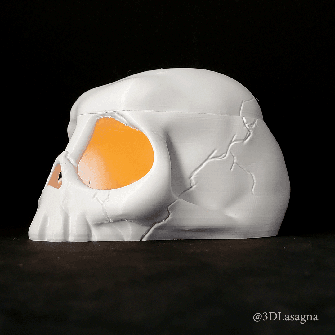 3DL Skull Tealight Holder 3d model