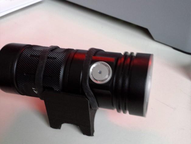 Flashligt Mount Thrulight TN4a for Mountainbike 3d model