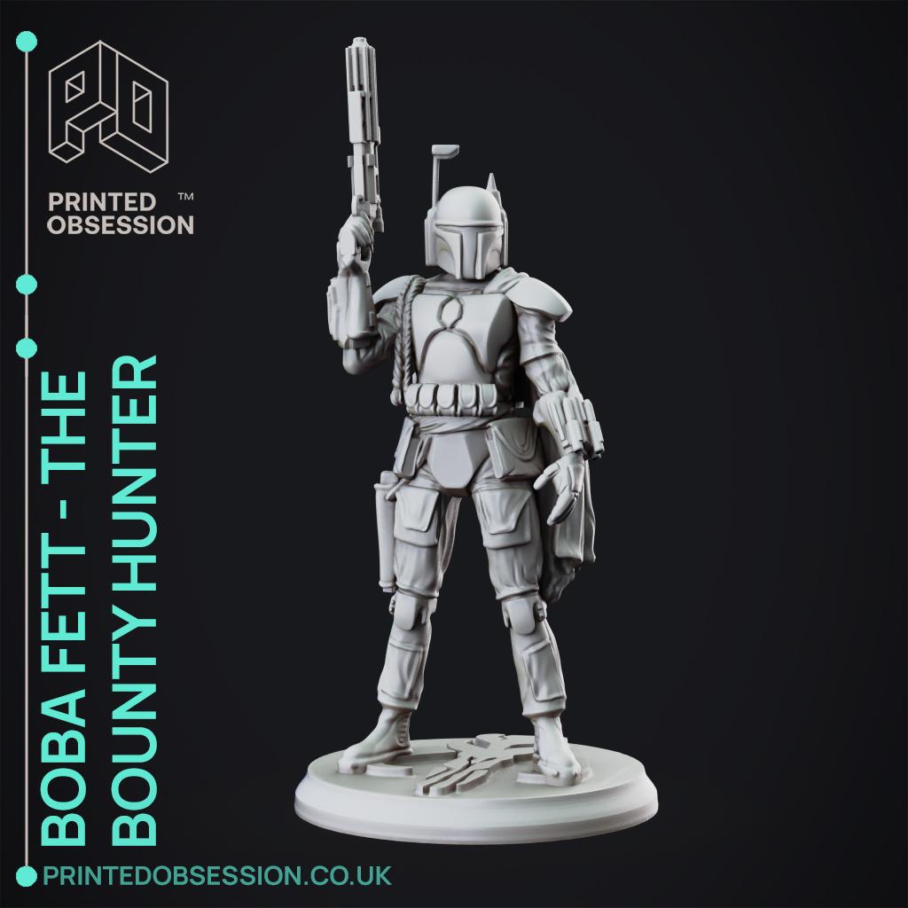 Star Wars - Boba Fett The Bounty Hunter - 75 mm scale model  3d model