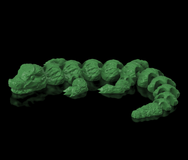 Articulated Stone Lizard 3d model