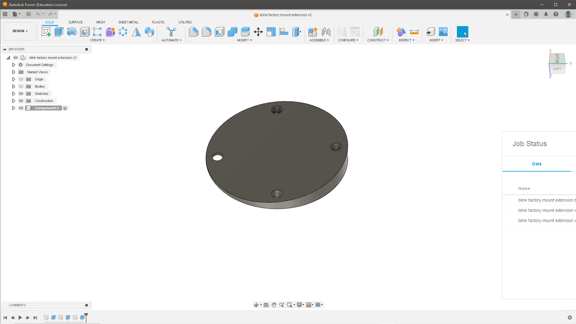 blink factory mount extension v1.stl 3d model