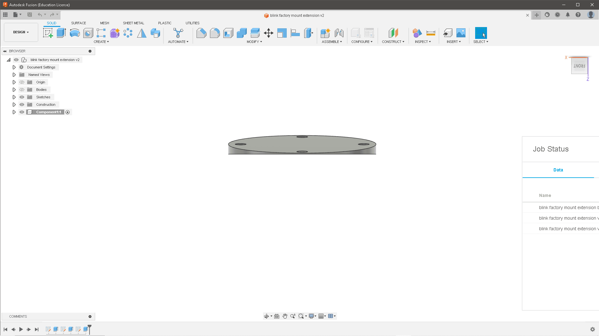 blink factory mount extension v1.stl 3d model