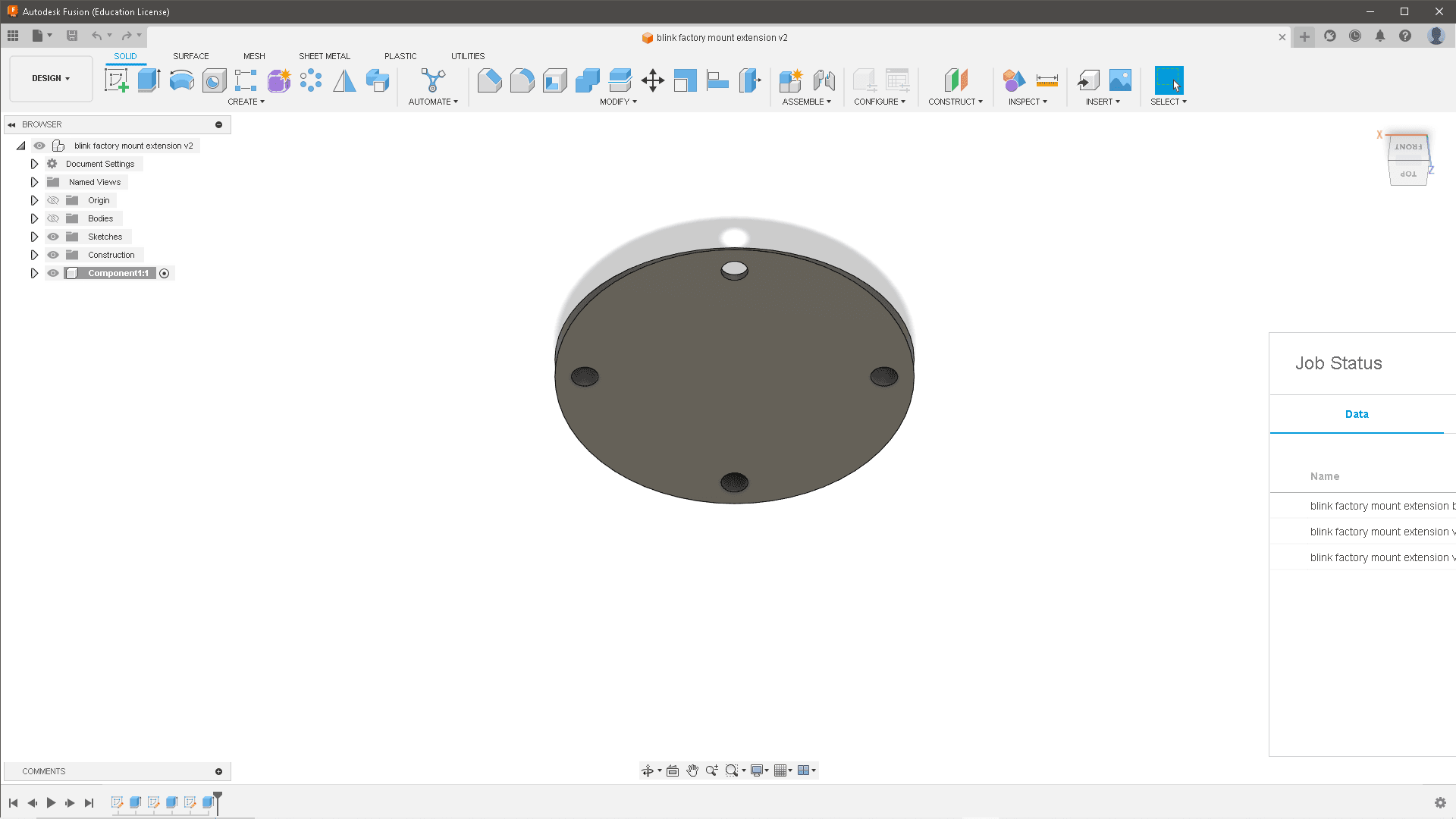 blink factory mount extension v1.stl 3d model