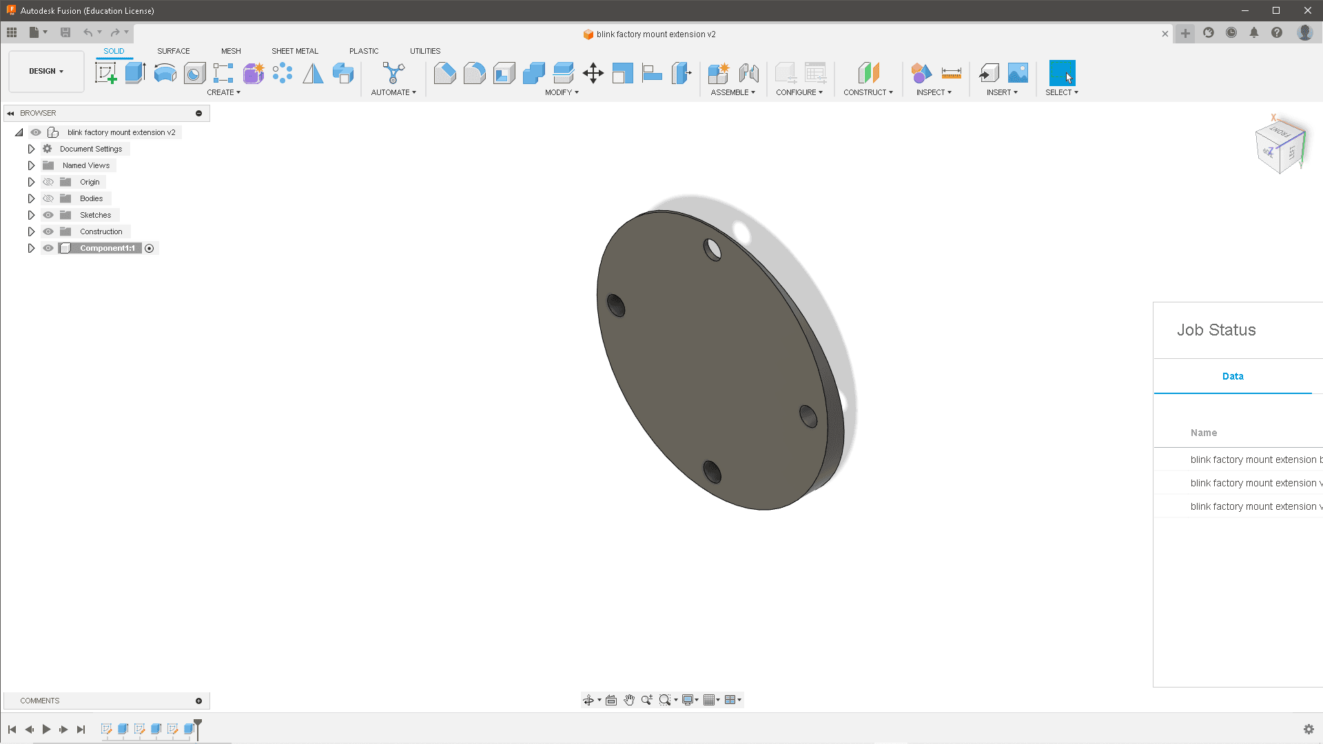 blink factory mount extension v1.stl 3d model