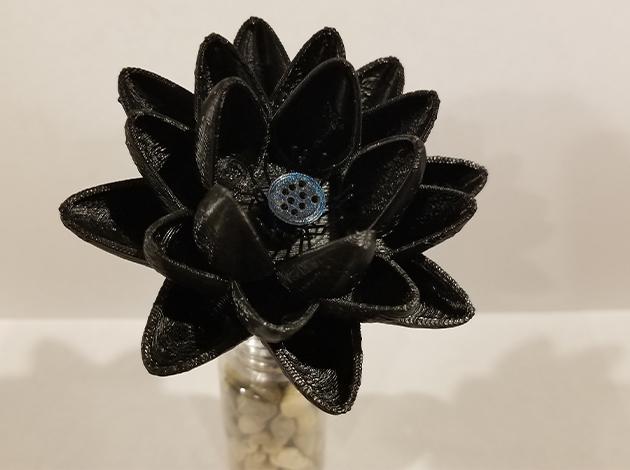 MTG Black Lotus Flower Display Piece - Magic The Gathering Desk Toy 3d model