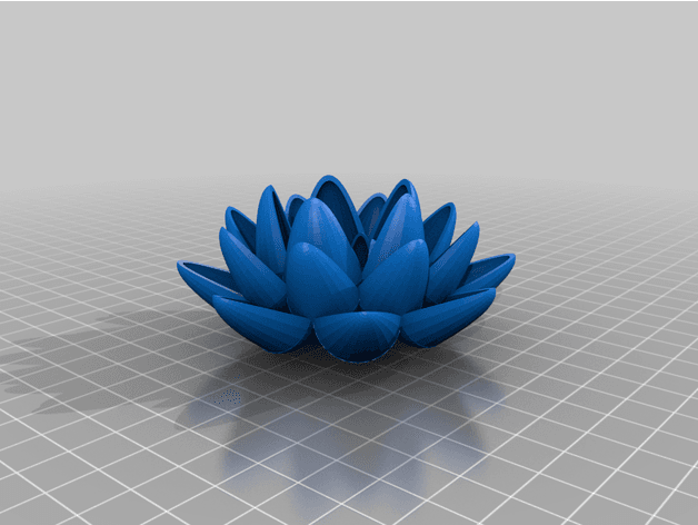 MTG Black Lotus Flower Display Piece - Magic The Gathering Desk Toy 3d model