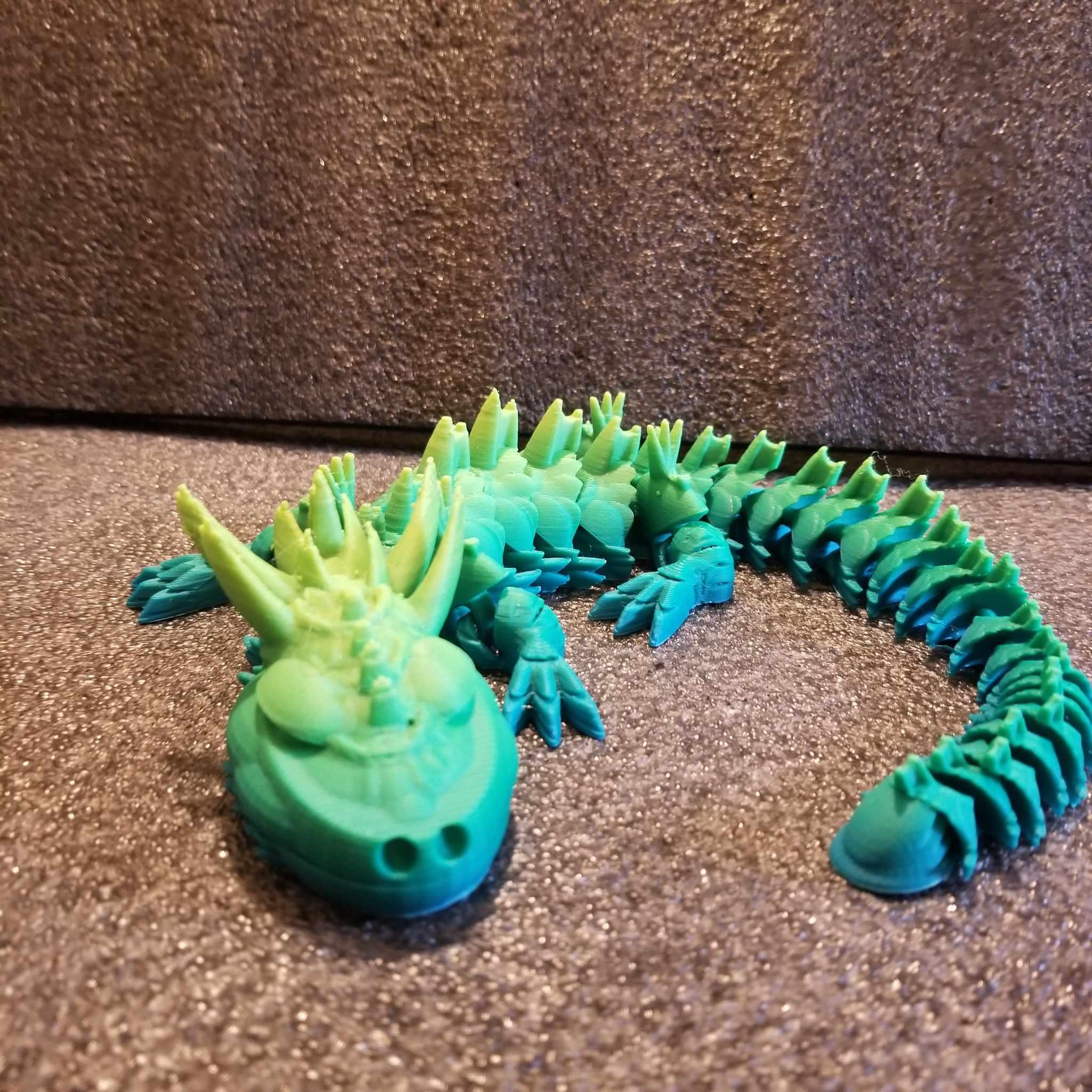 Shakaworld3D Horn flat head Spine Dragon Release Ver 4.stl 3d model