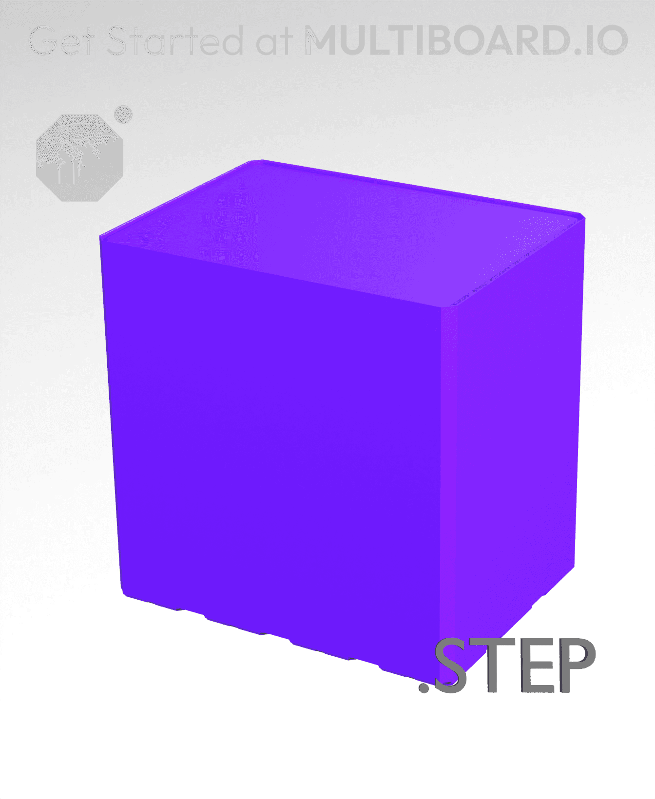 4x3x4 - Multibin Insert - STEP Remixing File 3d model