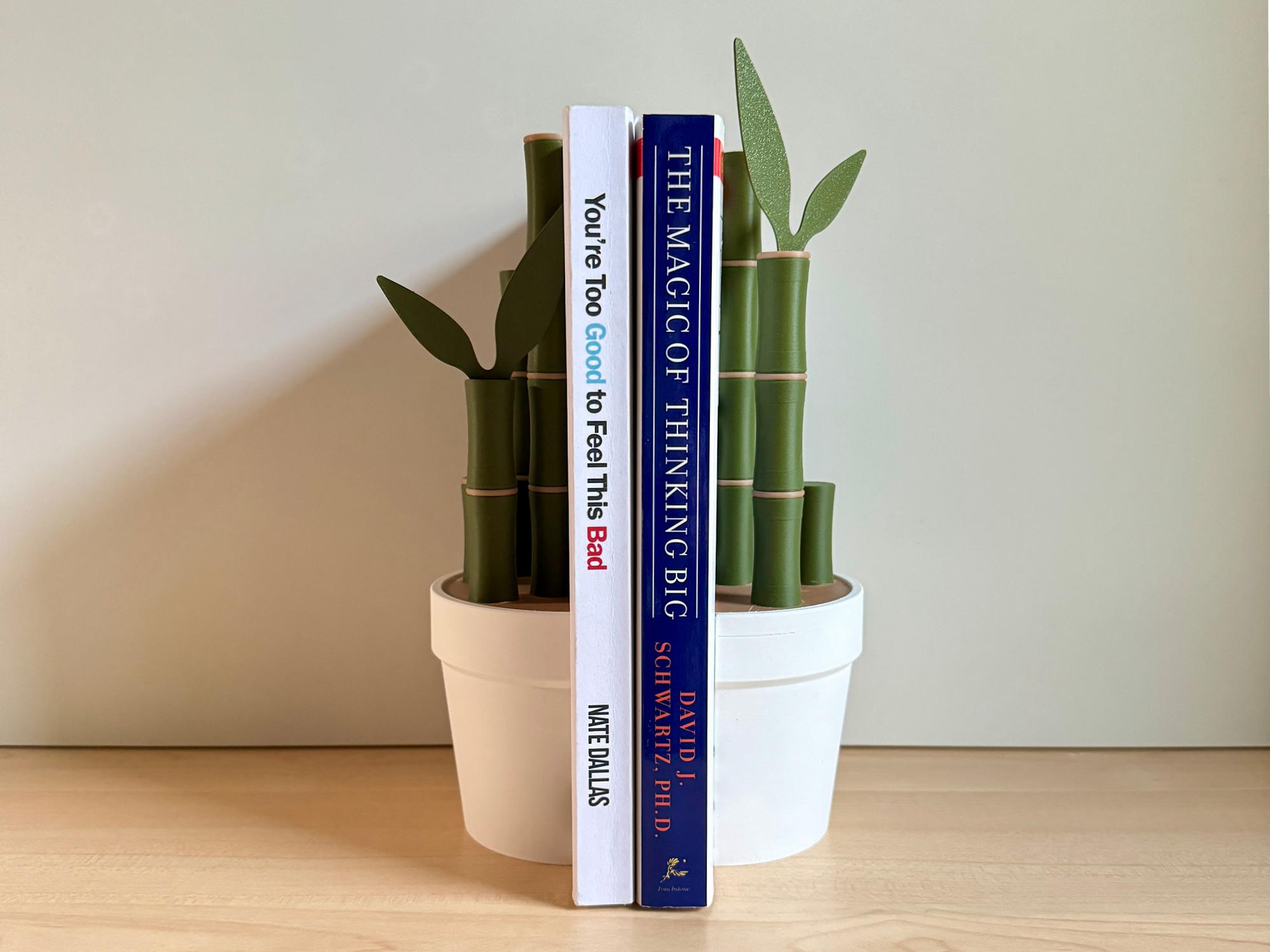 Bambooks: Bookends with Bookmarks by elleSTVDIO 3d model