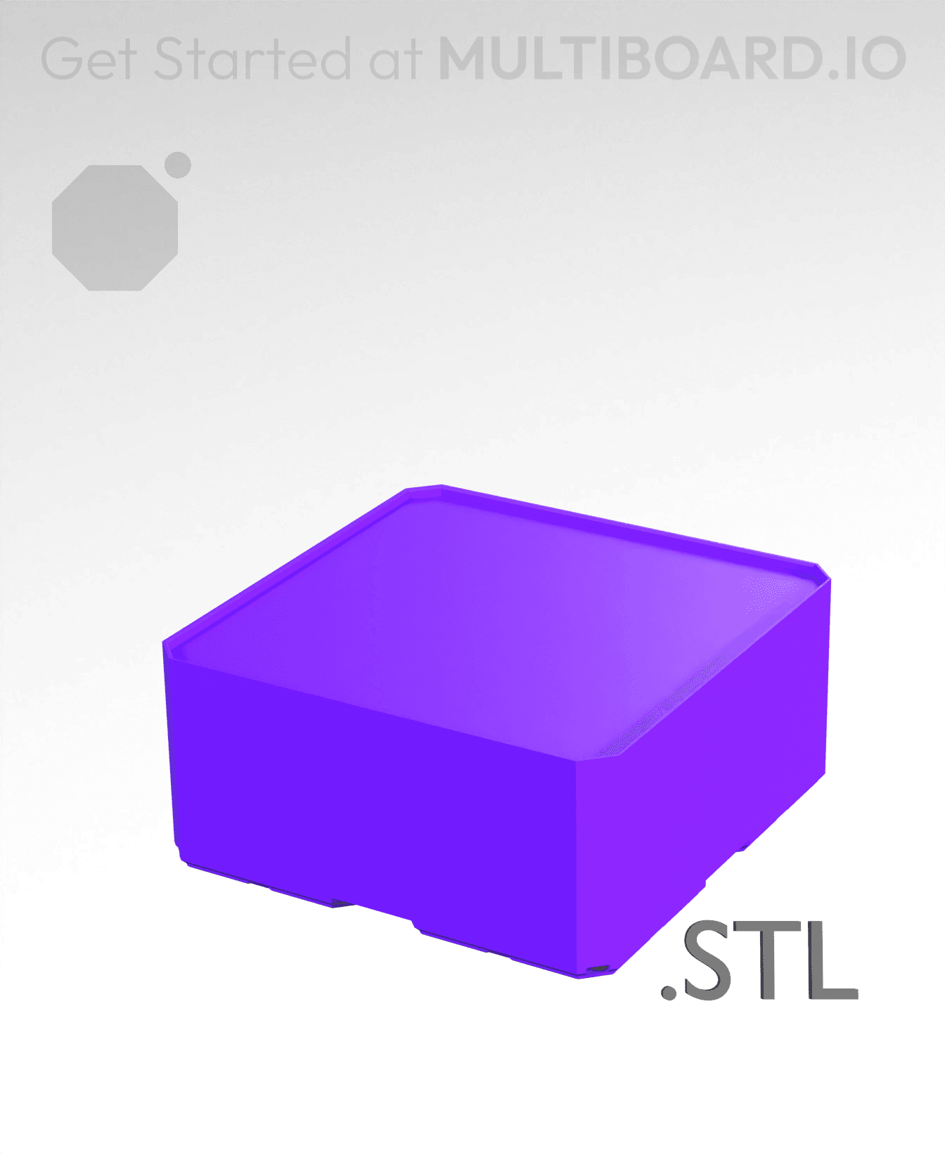 2x2x1 - Multibin Insert - STL Remixing File 3d model