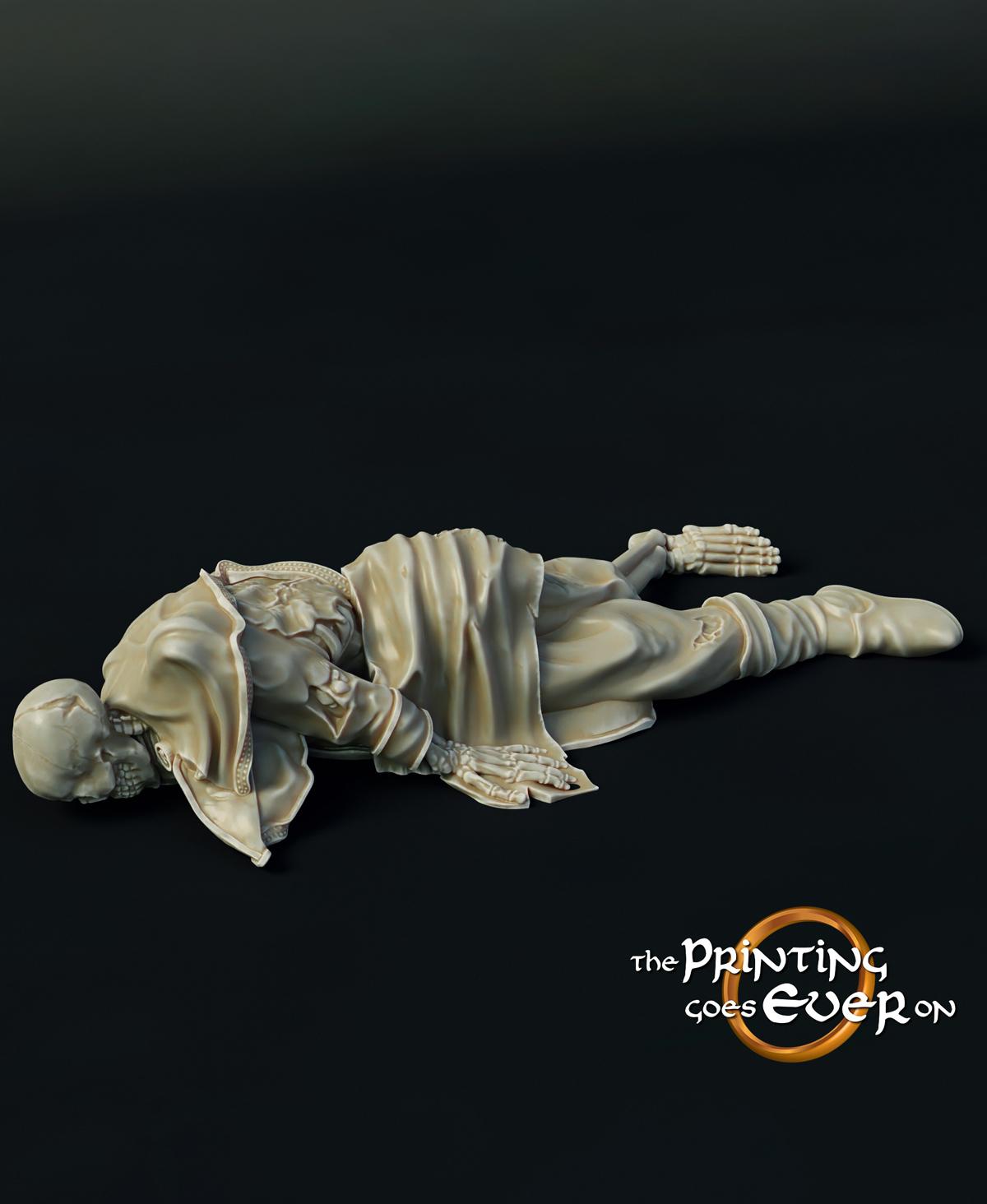 Corpses Bundle - Humans, Orcs, Horse 3d model