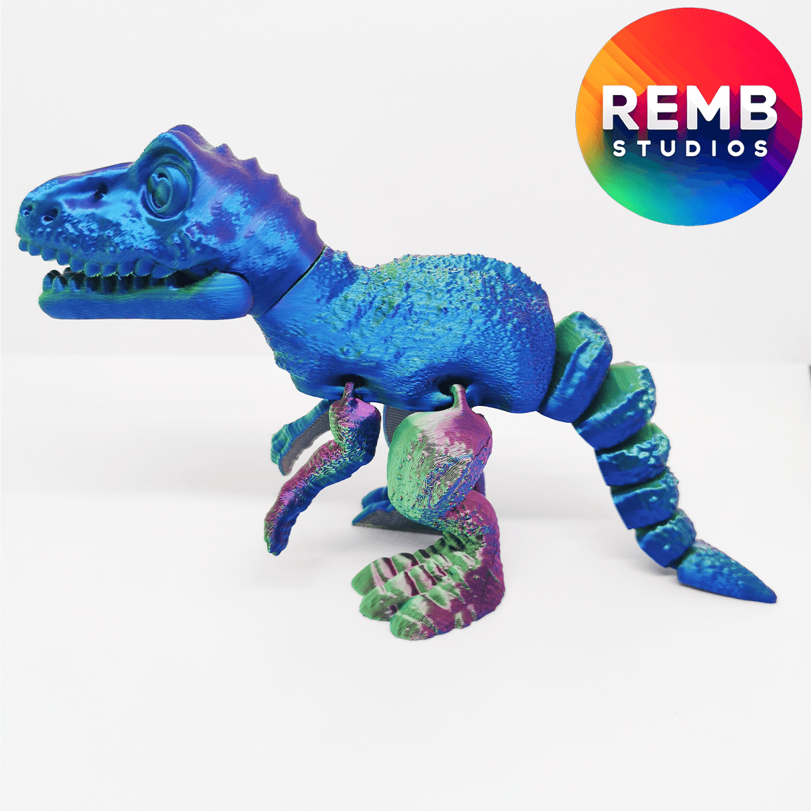 Flexi T-Rex Dinosaur  | Articulated Trex NO support 3d model