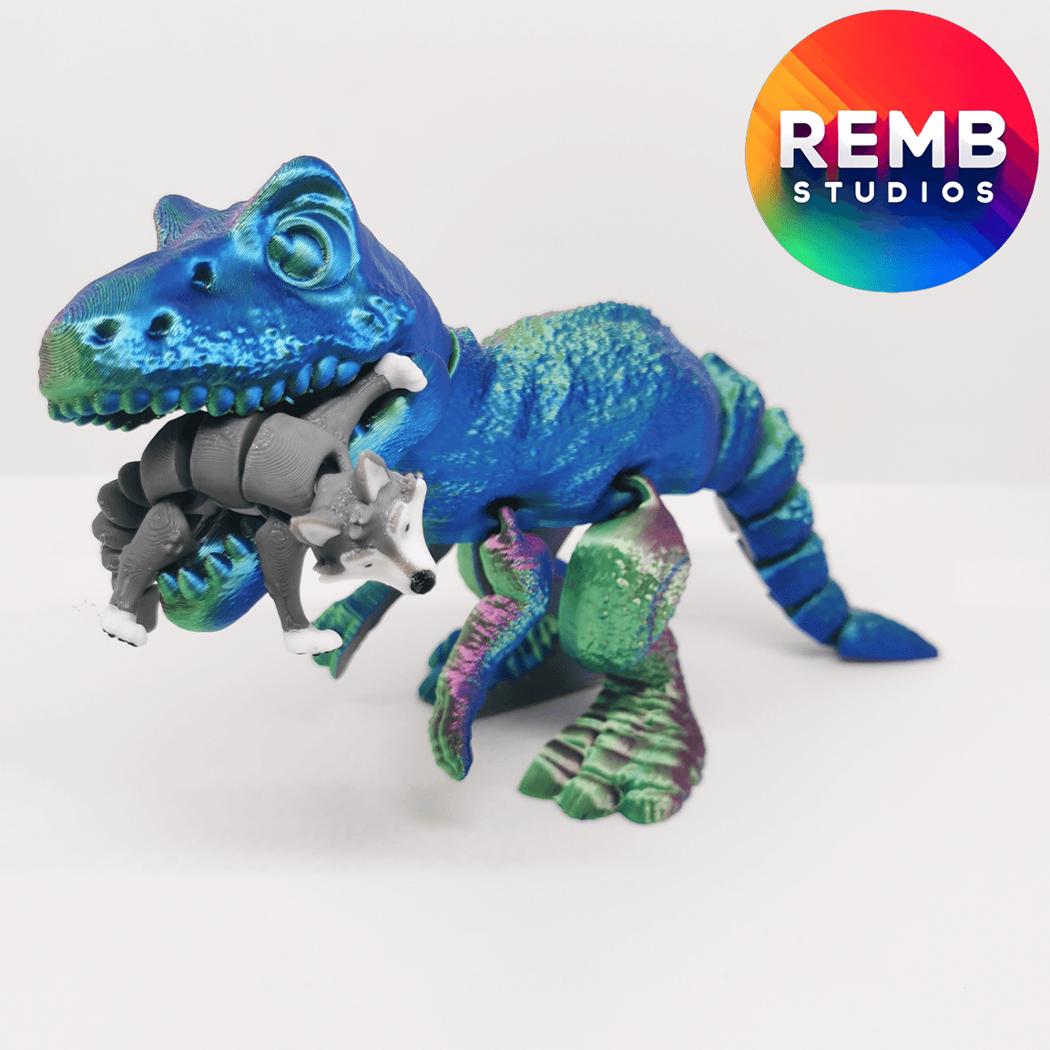 Flexi T-Rex Dinosaur  | Articulated Trex NO support 3d model