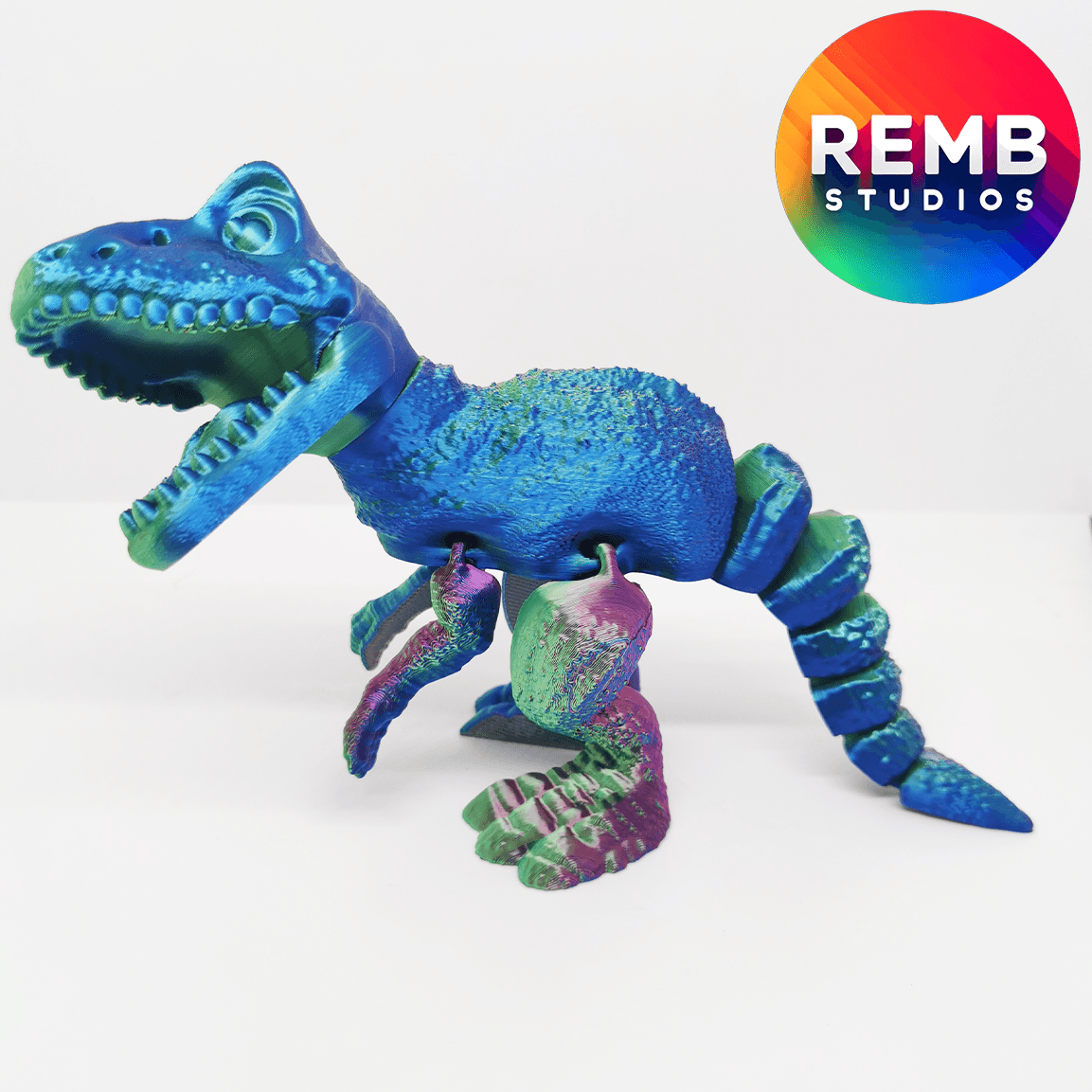 Flexi T-Rex Dinosaur  | Articulated Trex NO support 3d model