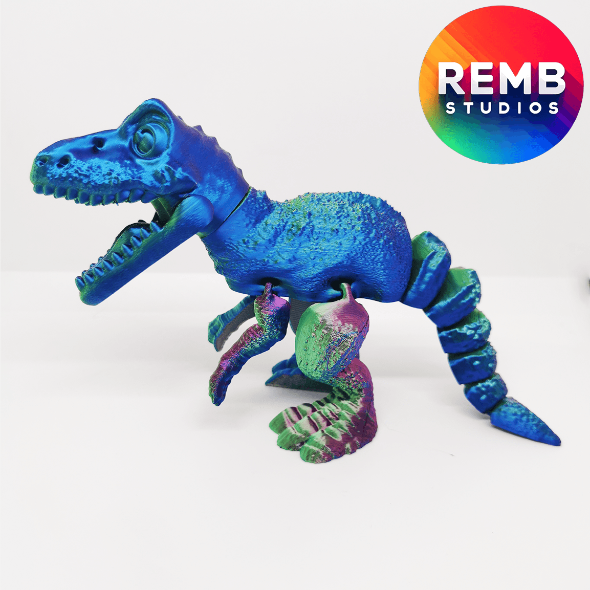 Flexi T-Rex Dinosaur  | Articulated Trex NO support 3d model