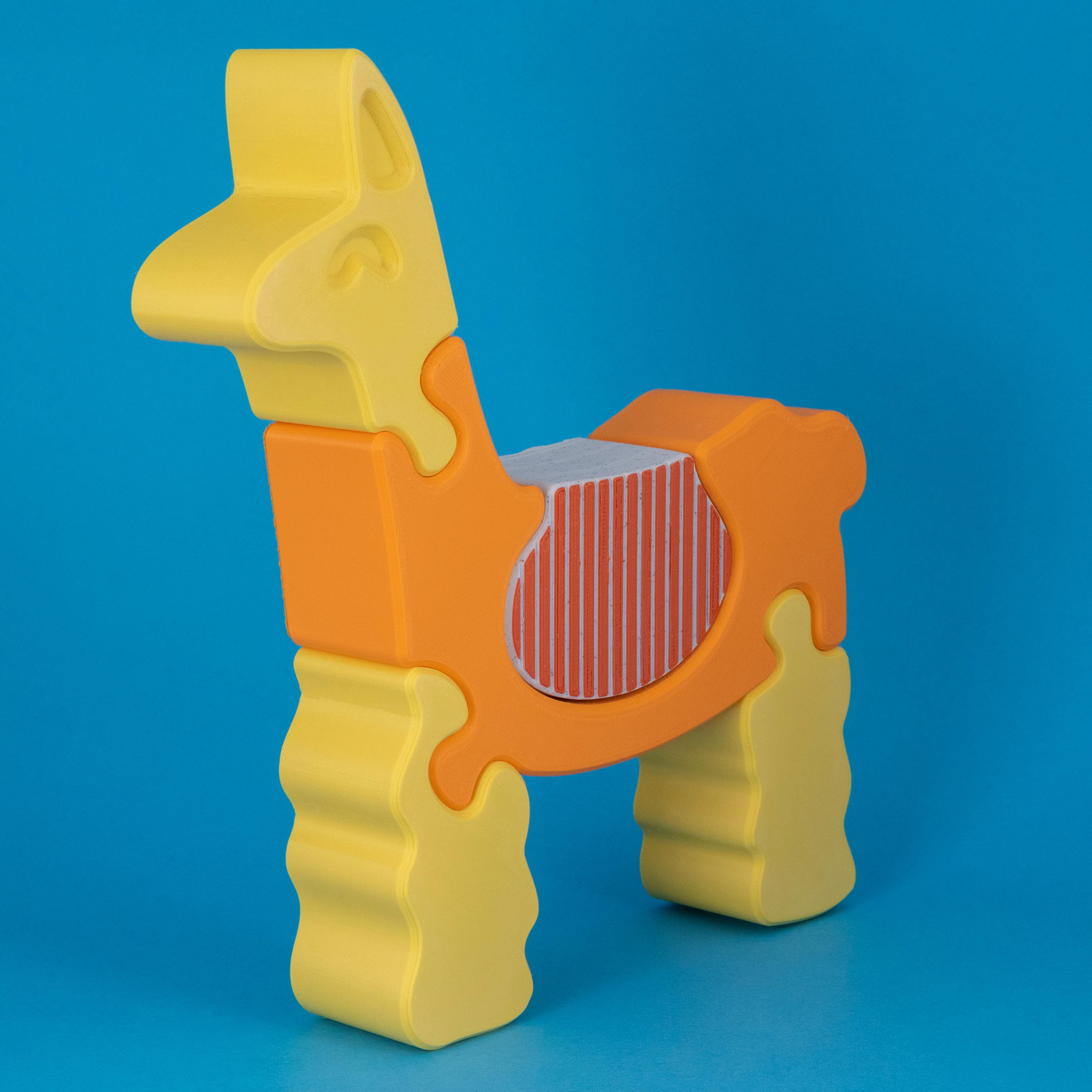 Llama Puzzle (Large) 3d model