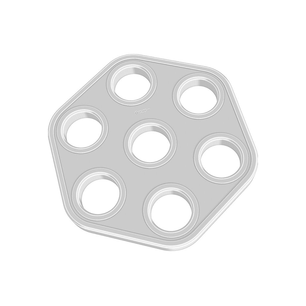 STEMFIE - Parts - Plates - 6-Hexagonal 3d model