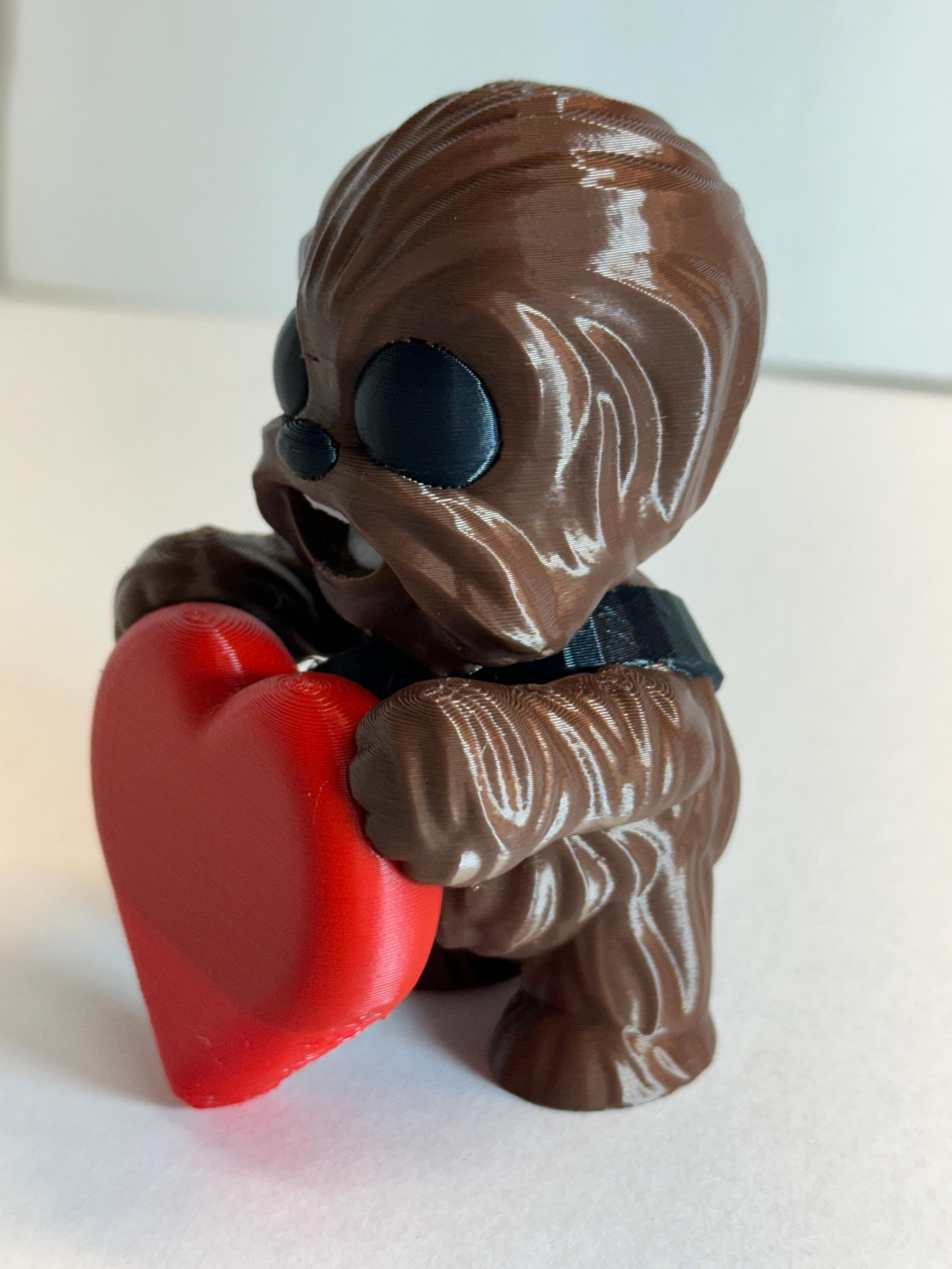 Baby Chewbacca Valentines Day.stl 3d model