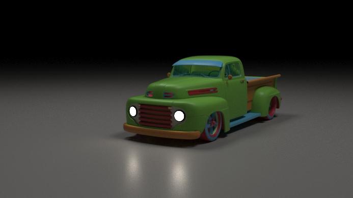 Ford 1950 F1 truck 3d model