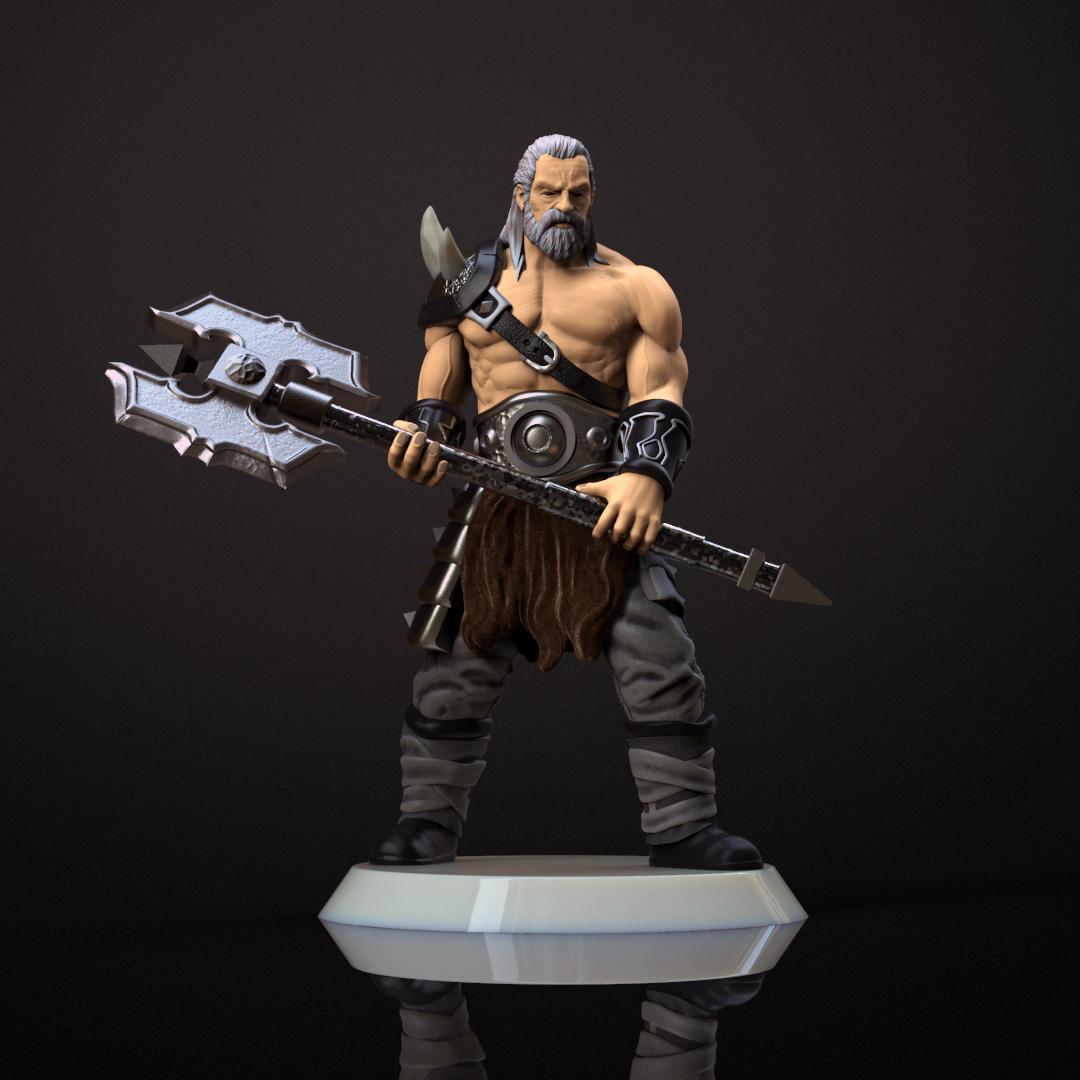 Berserker Miniature 3d model