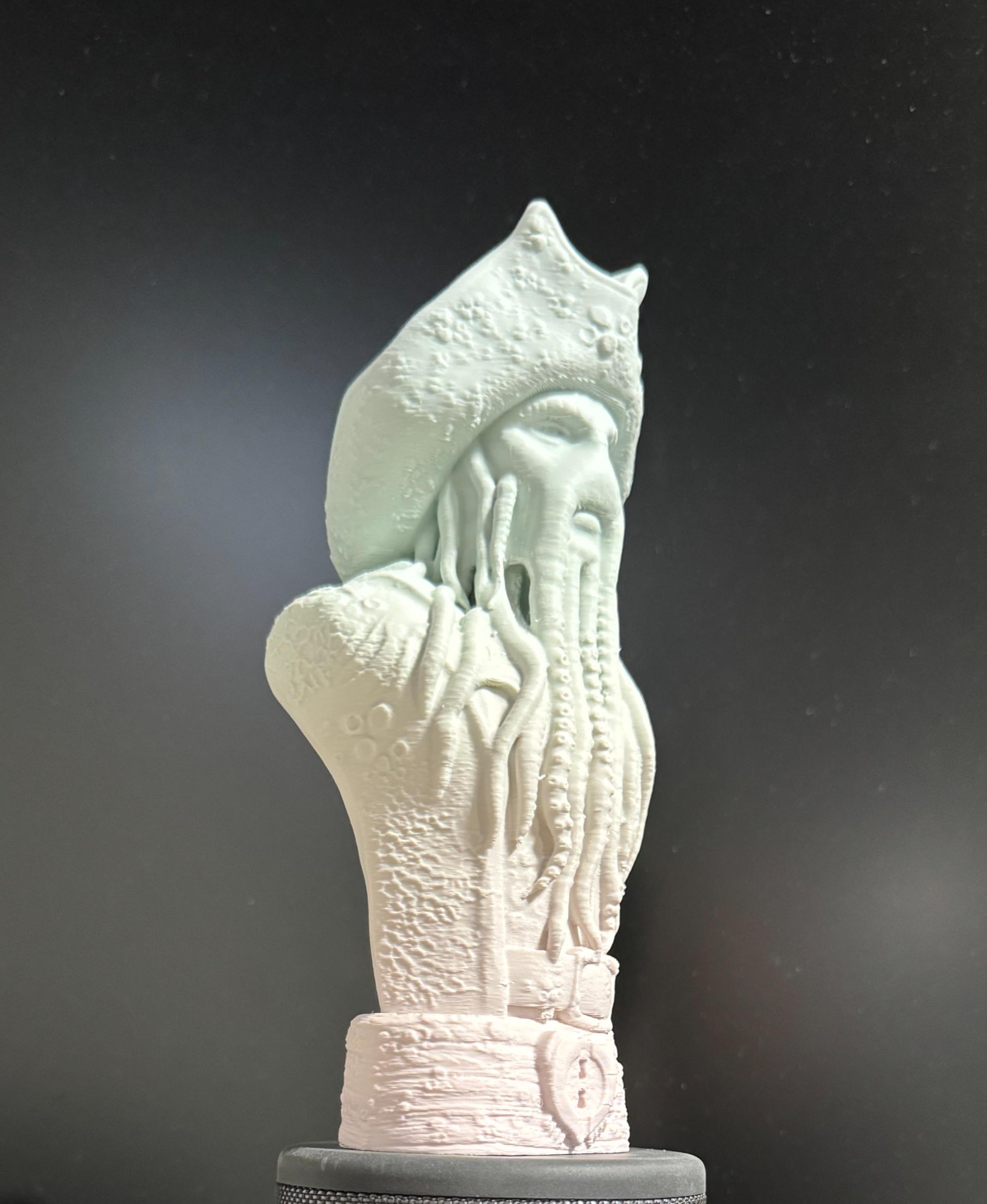 Davy Jones Bust (Pre - Printed on Bambu P1S
with Inland PLA `Matte Rainbow` - 3d model