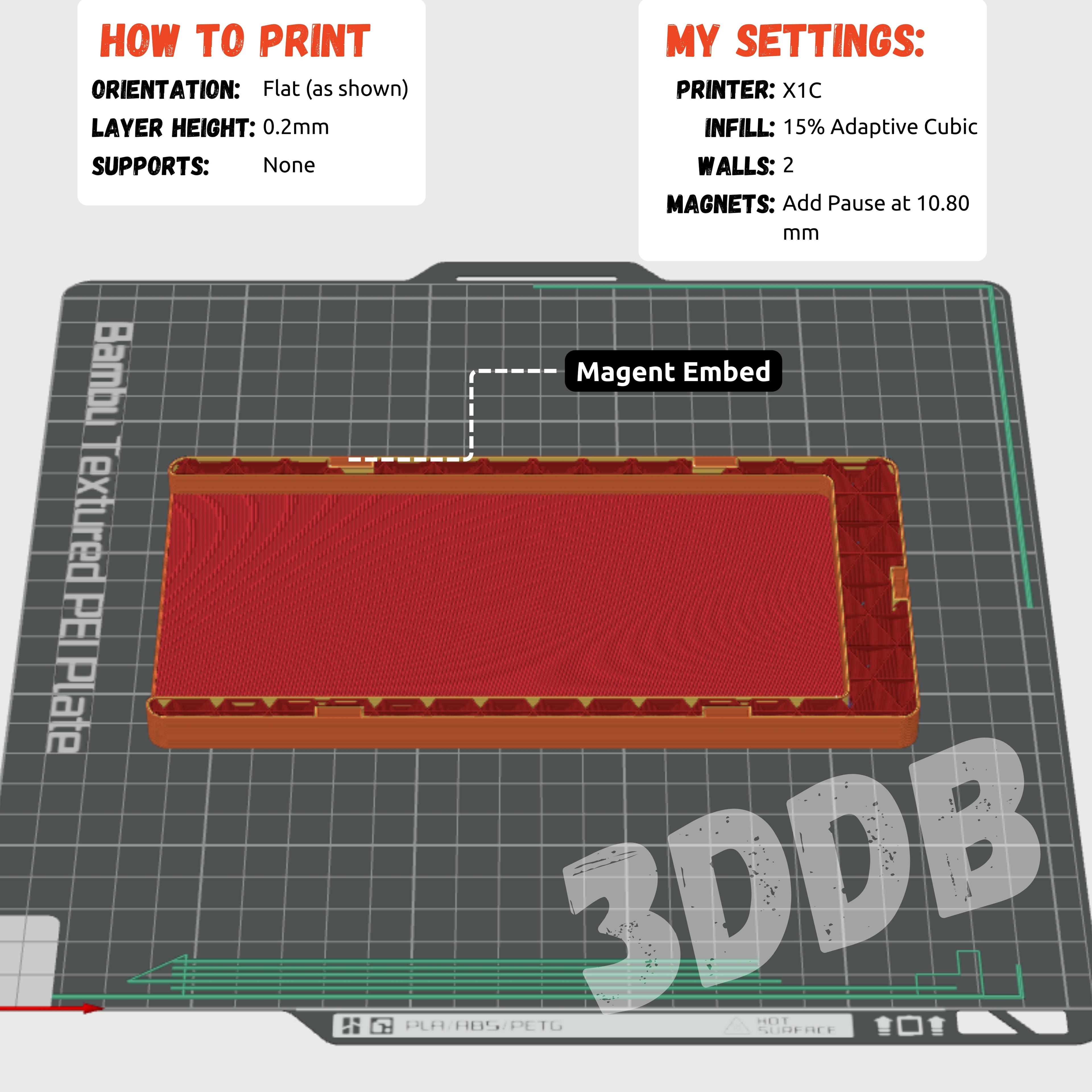 Note Card Square - MagSquares 3d model