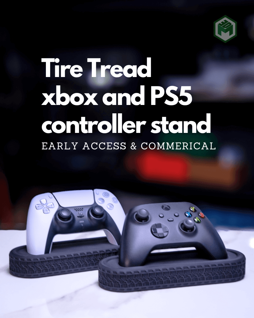 Tire Tread Game Controller Stand | Early Access & Commercial License 3d model