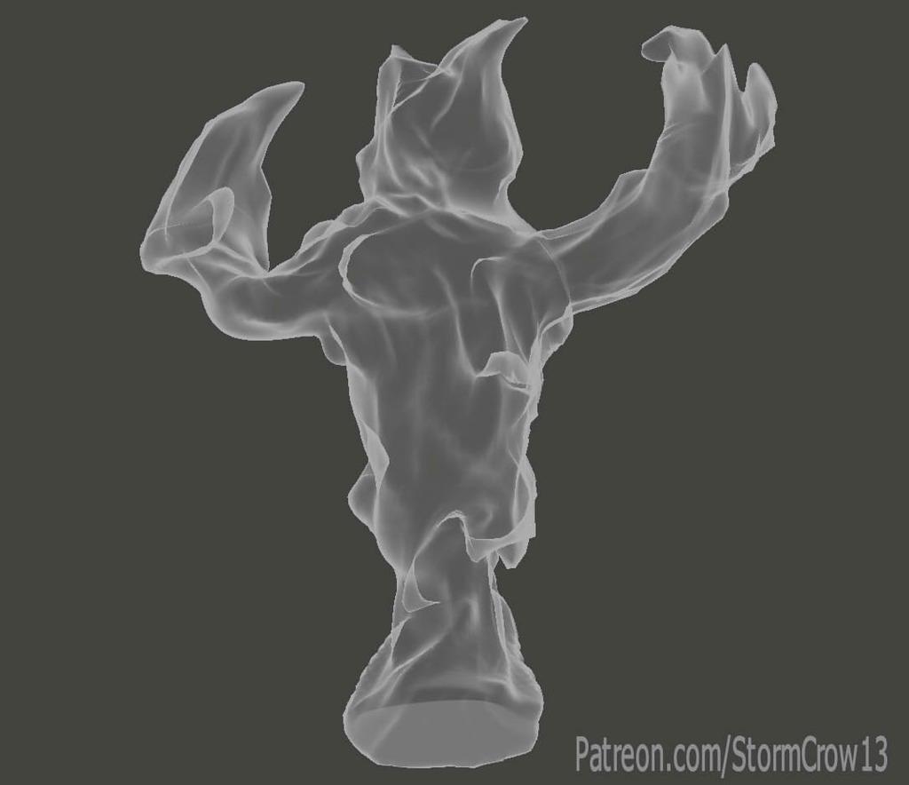 D&D 3.5 Invisible Stalker 3d model