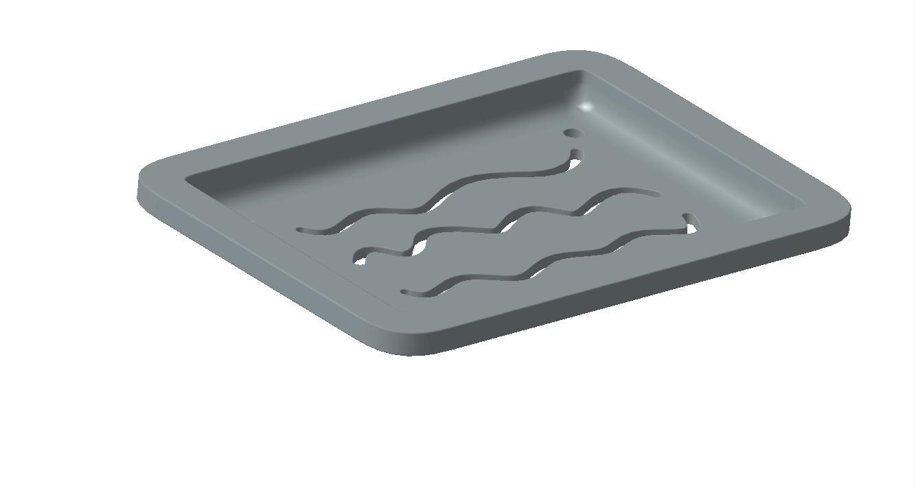 2 Piece Soap Dish 3d model