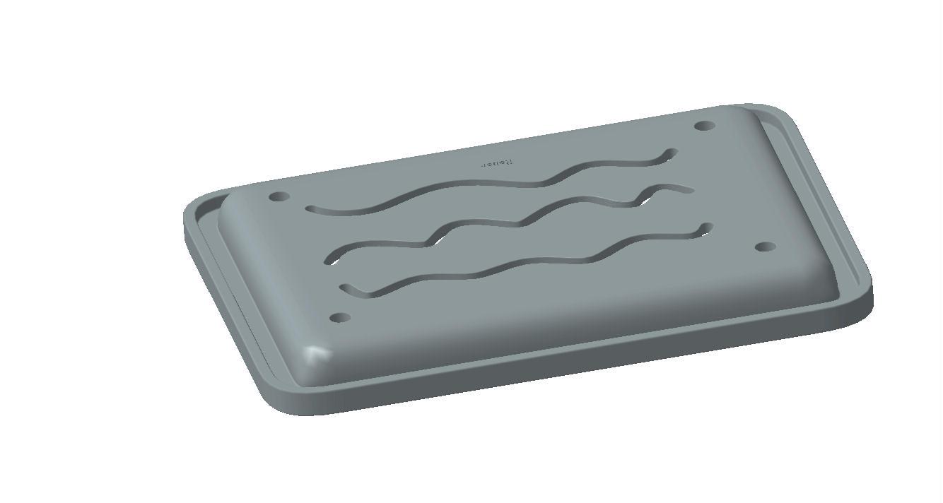 2 Piece Soap Dish 3d model