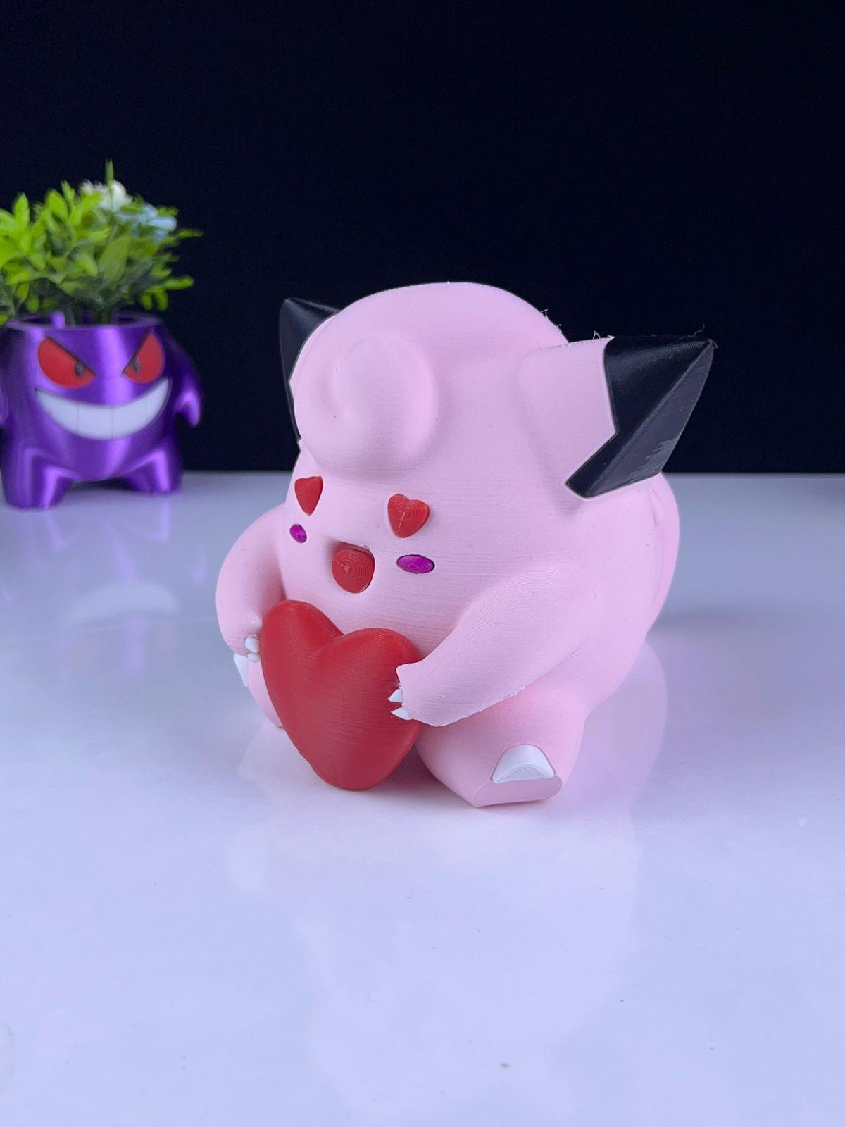 Heartful Clefairy Gift for your Wife / Husband - Multipart 3d model