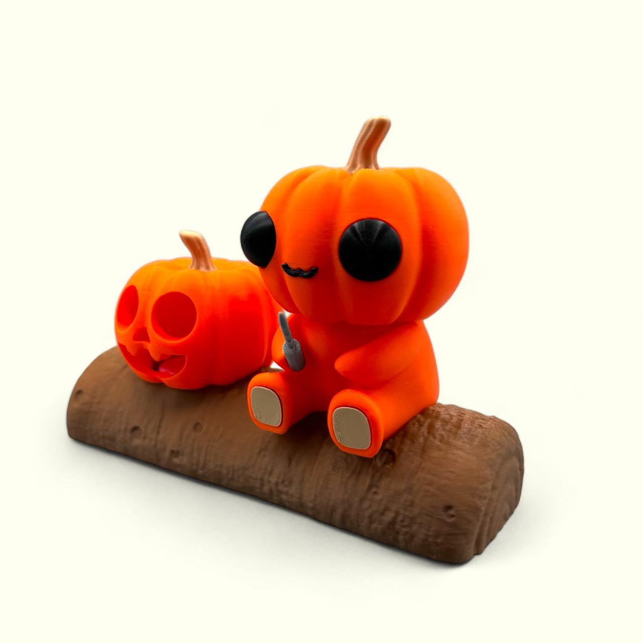 Pumpkin Patch Pal Tea Light Pumpkin Scene 3d model