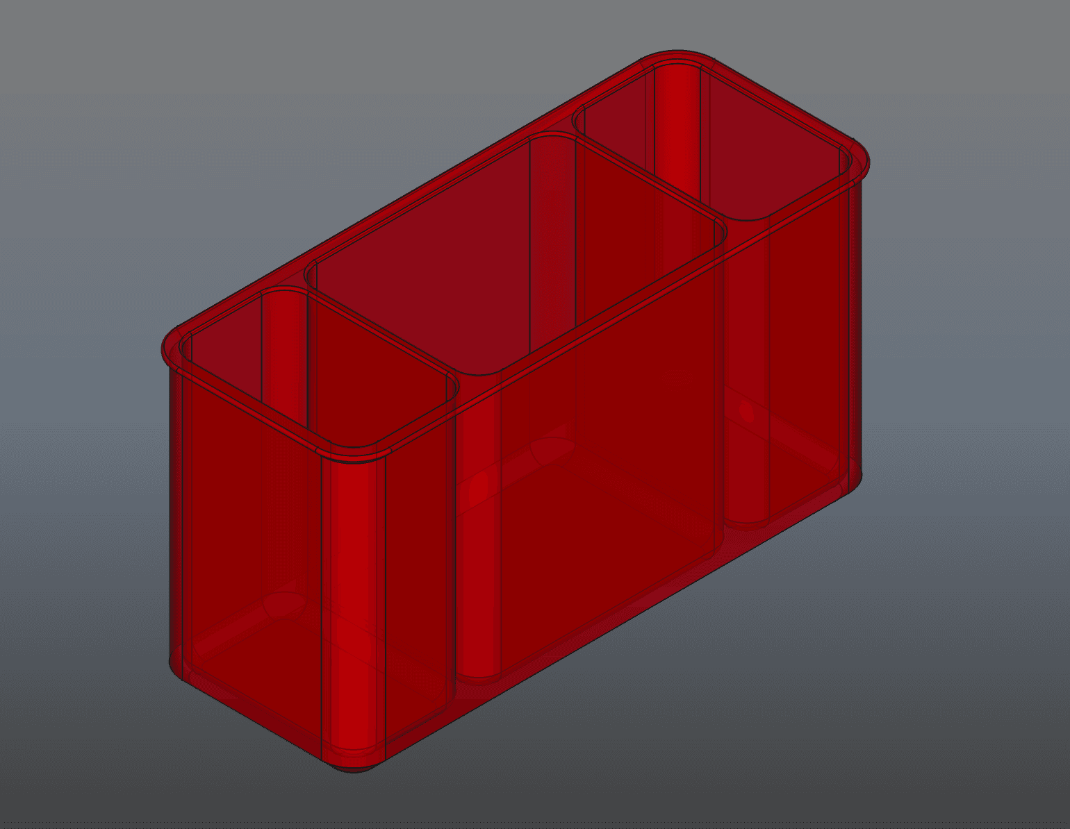 Desk side tray 3d model