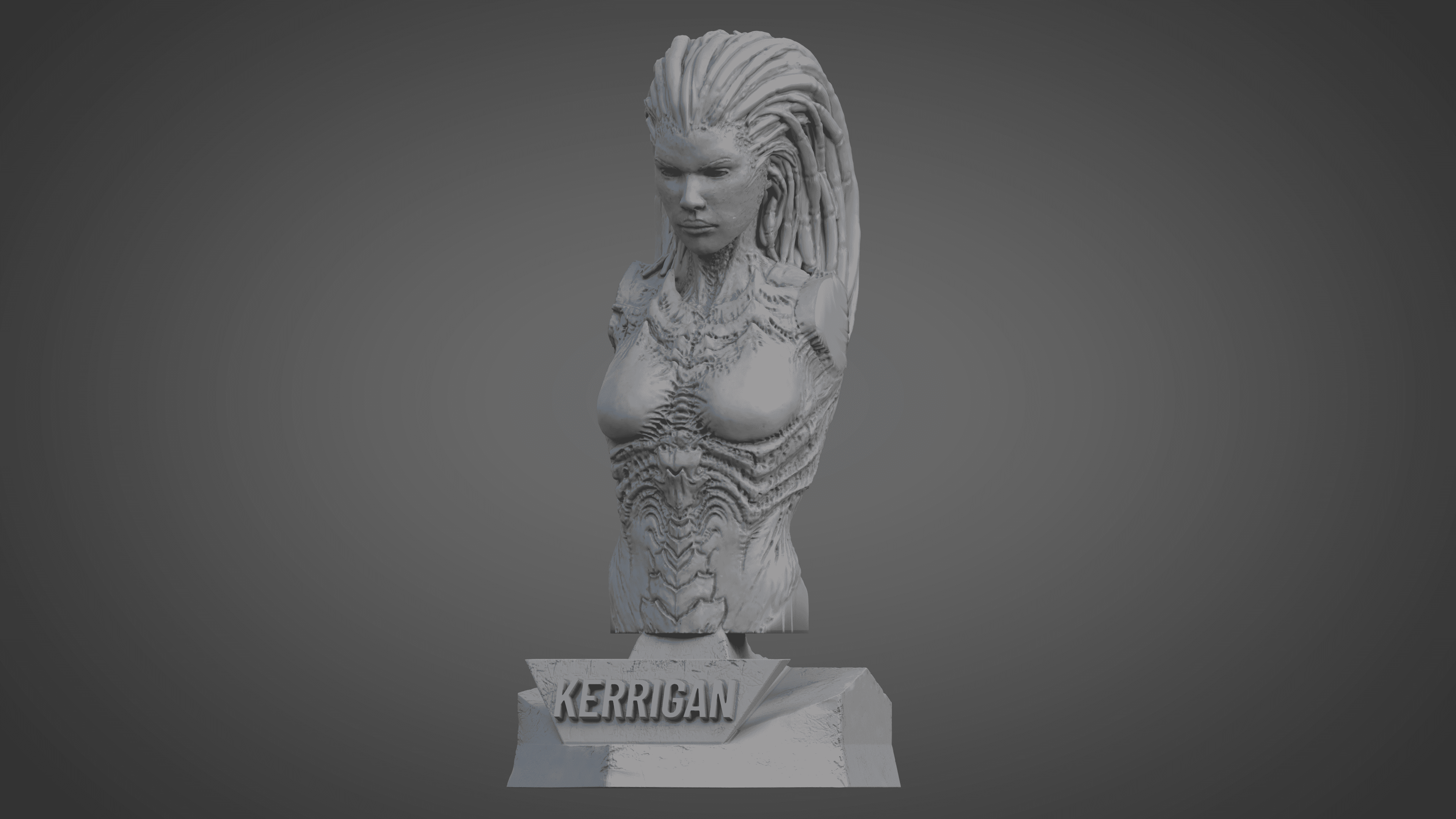 PREDATOR ULTRA-DETAILED SUPPORT-FREE BUST 3D MODEL 3d model