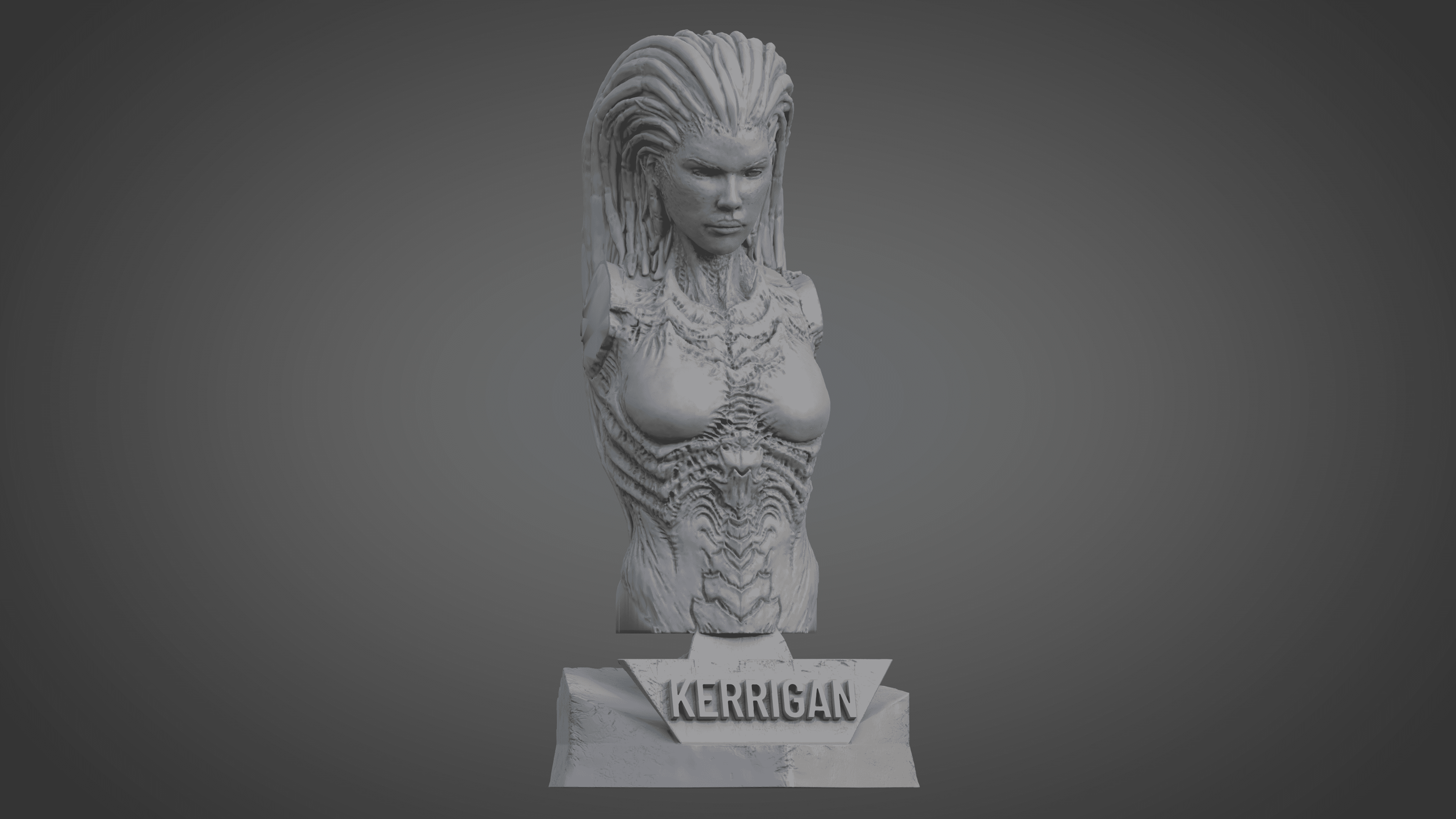 PREDATOR ULTRA-DETAILED SUPPORT-FREE BUST 3D MODEL 3d model