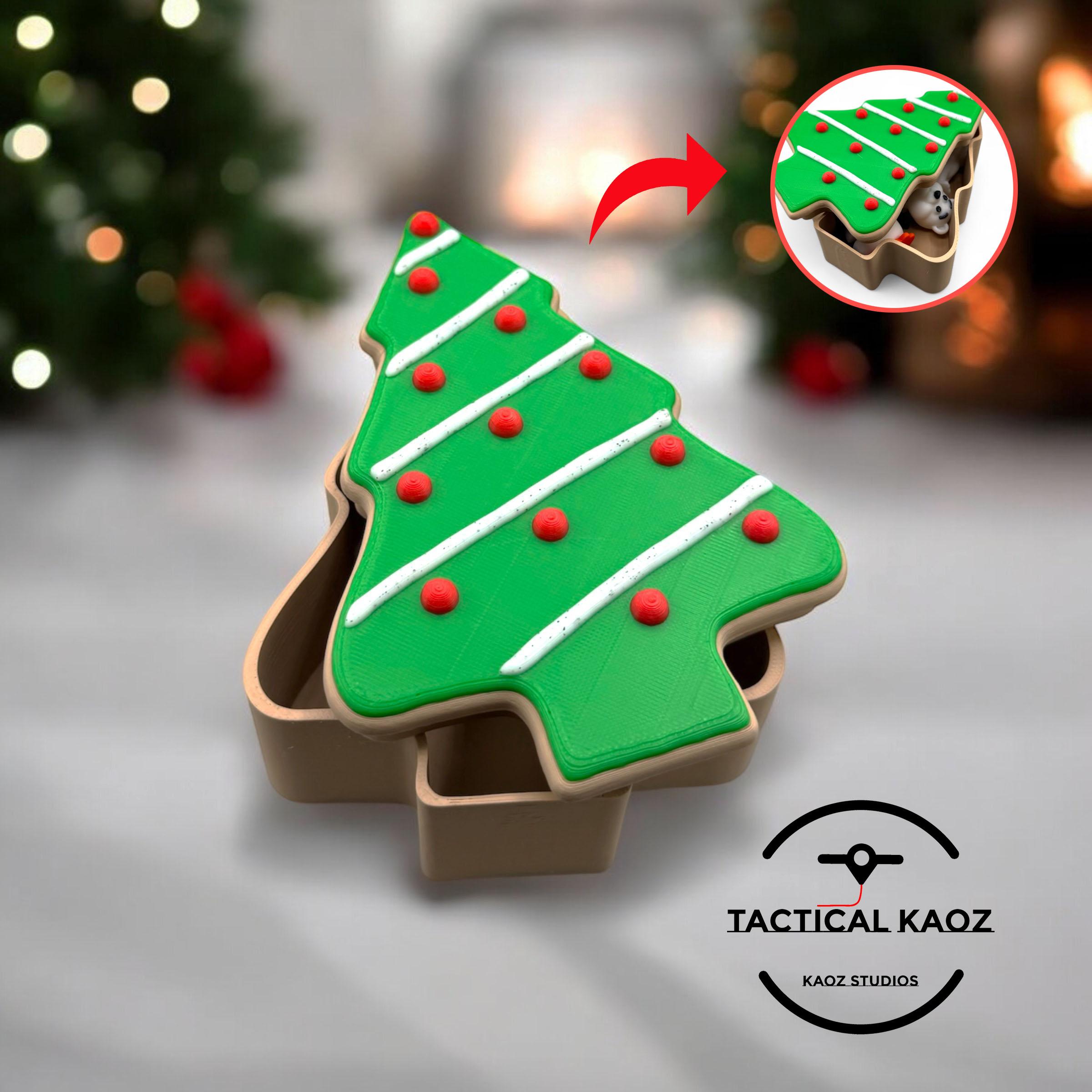 Christmas Tree Cookie Container 3d model