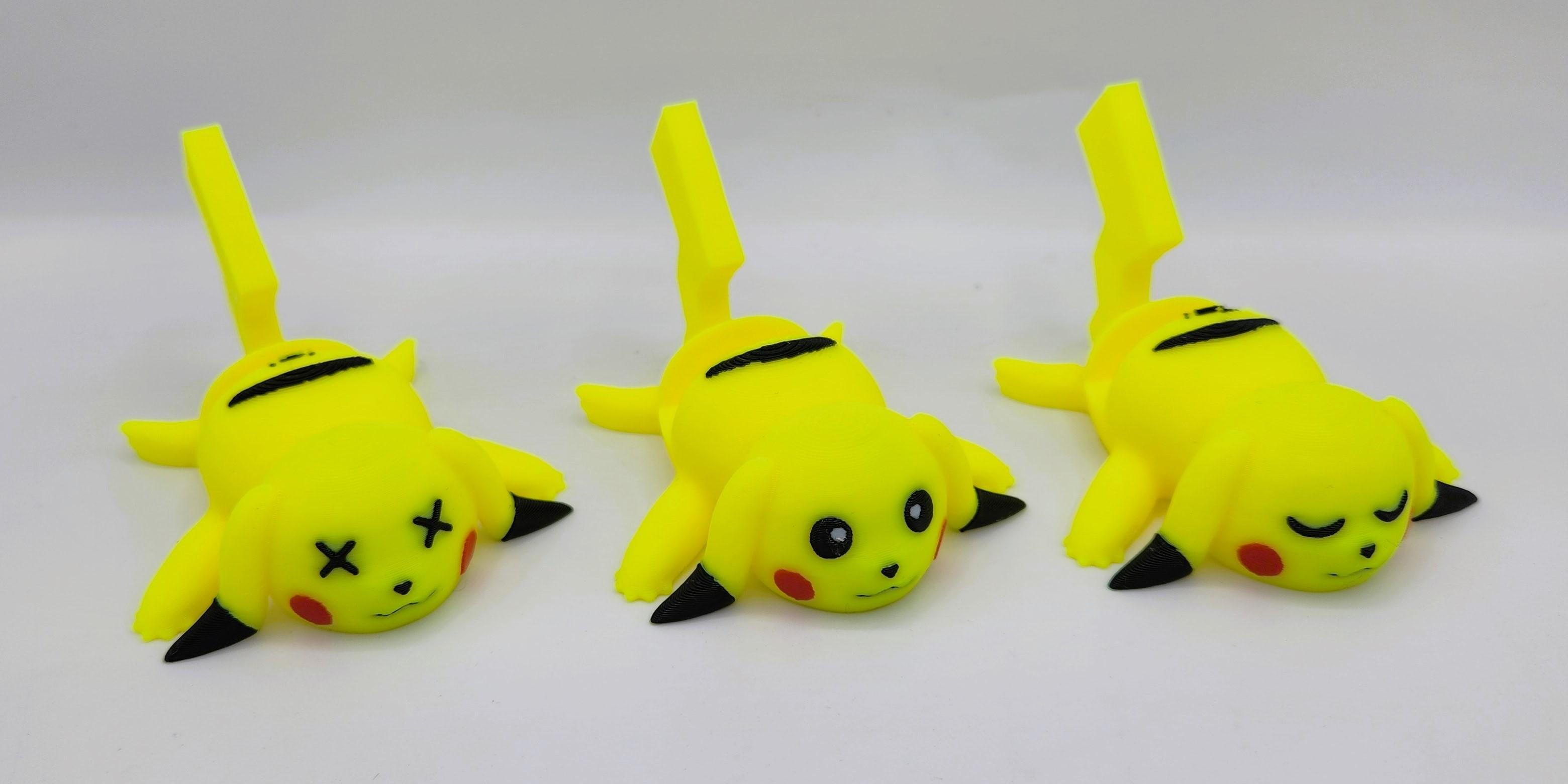 POKEMON - PIKACHU PHONE STANDS 3d model