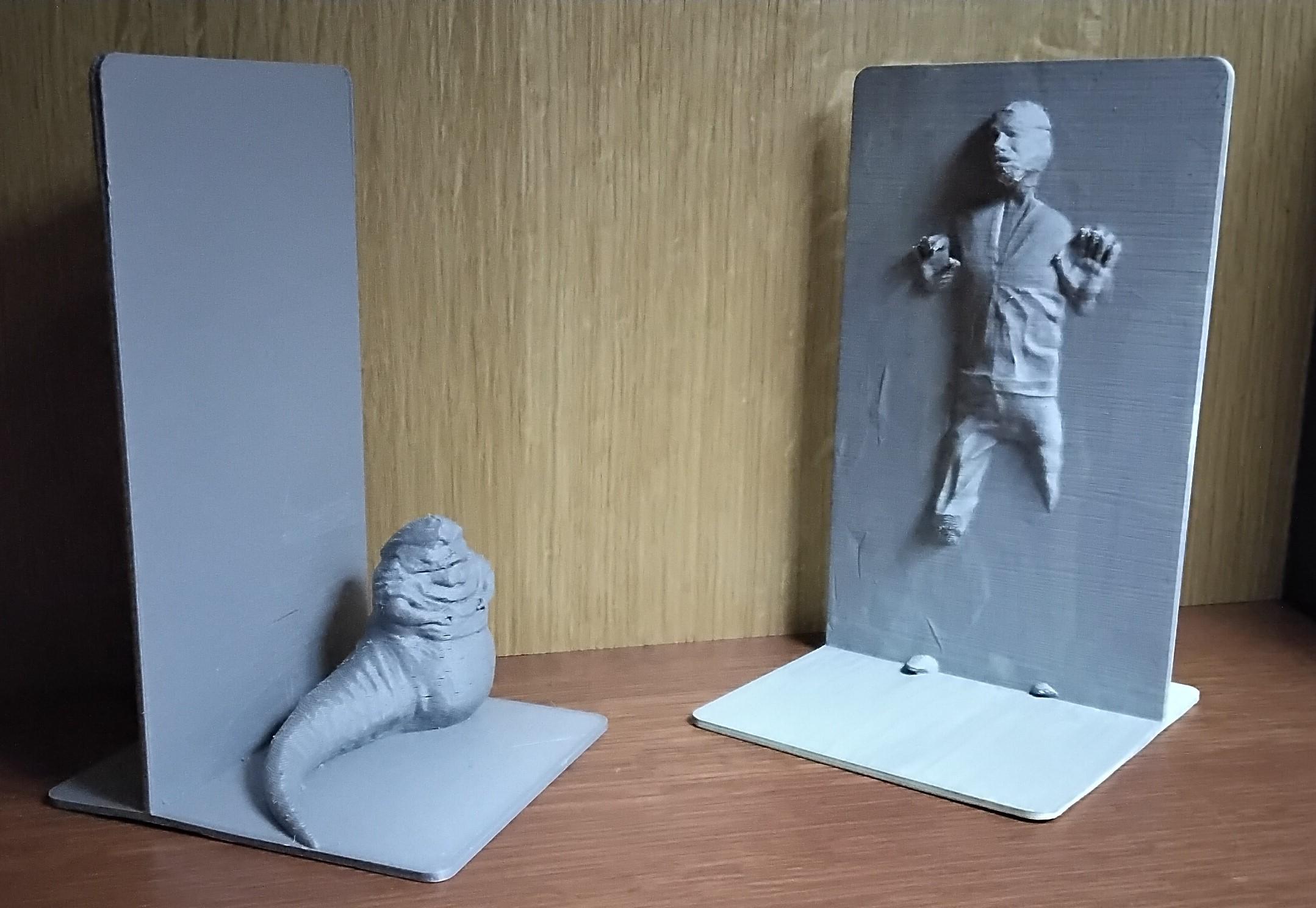 Han Solo in Carbonite Bookends 3d model