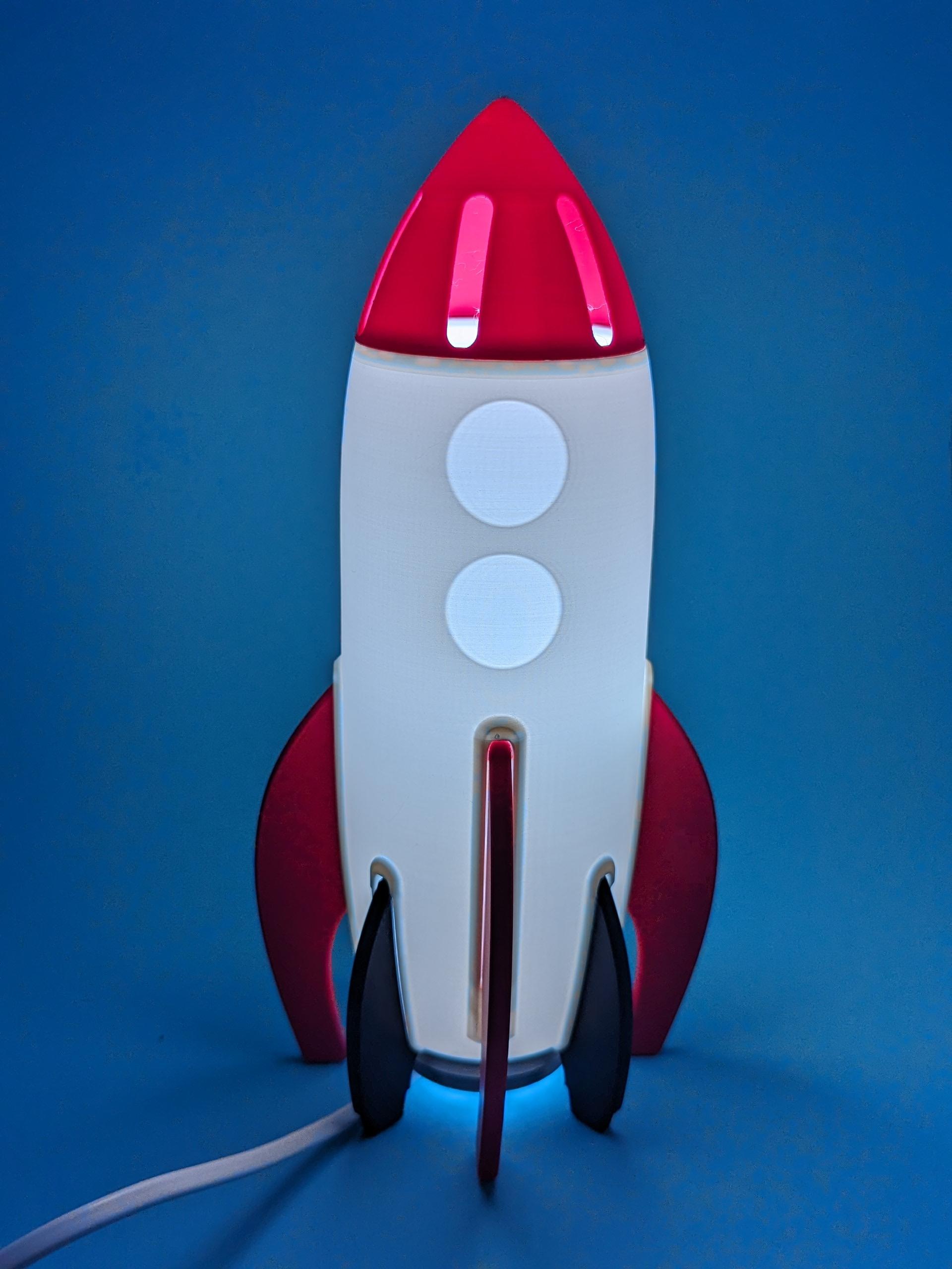 Rocket Night Lamp 3d model