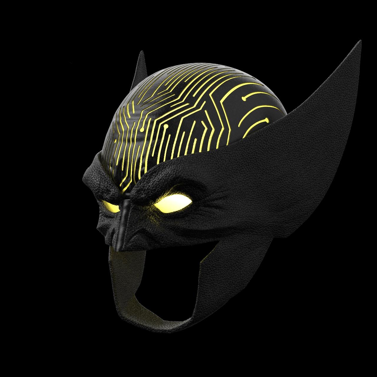 Omega Wolverine Mask STL 3D FILE 3d model