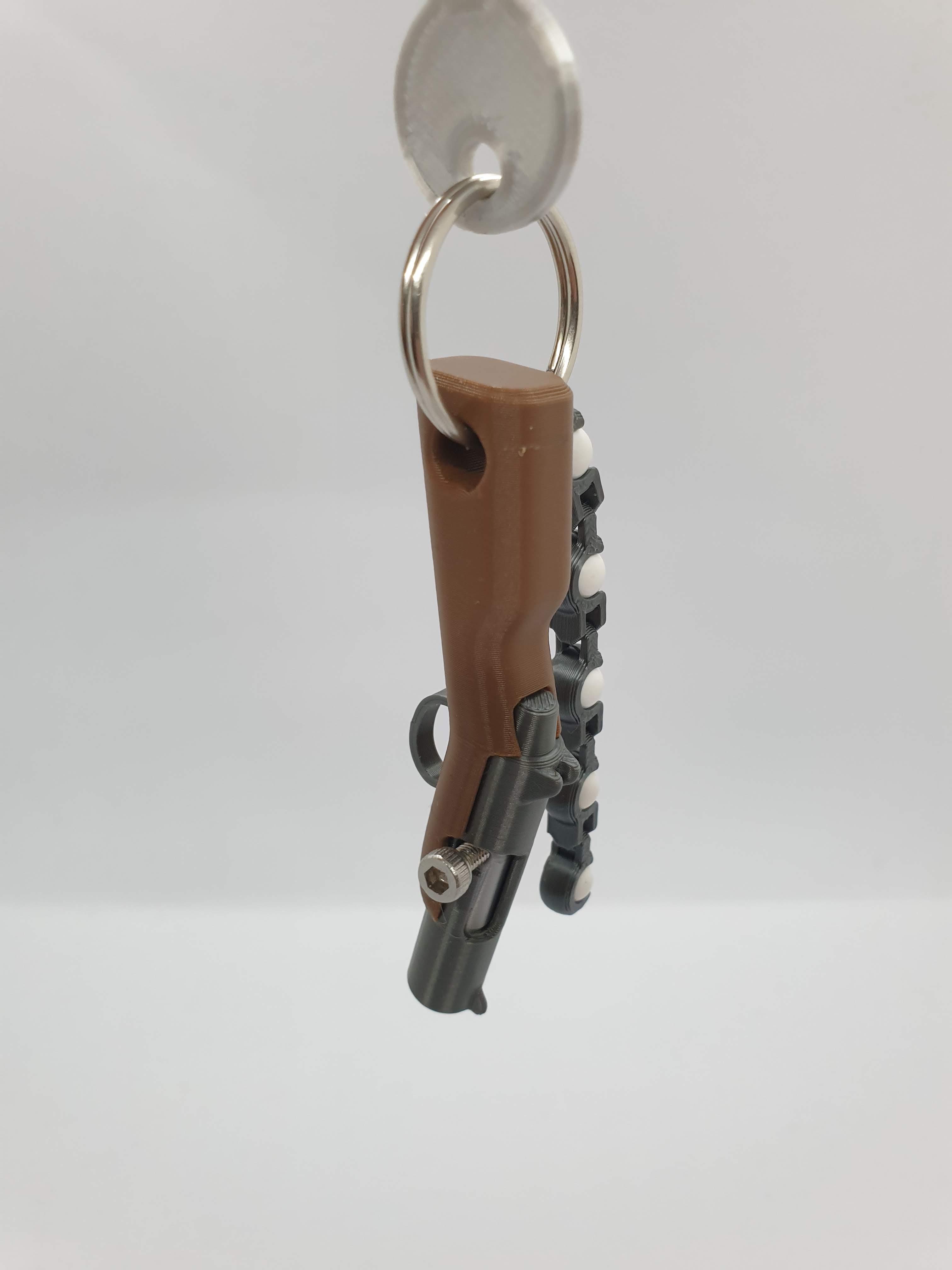 Bolt Action Rifle Keychain 3d model