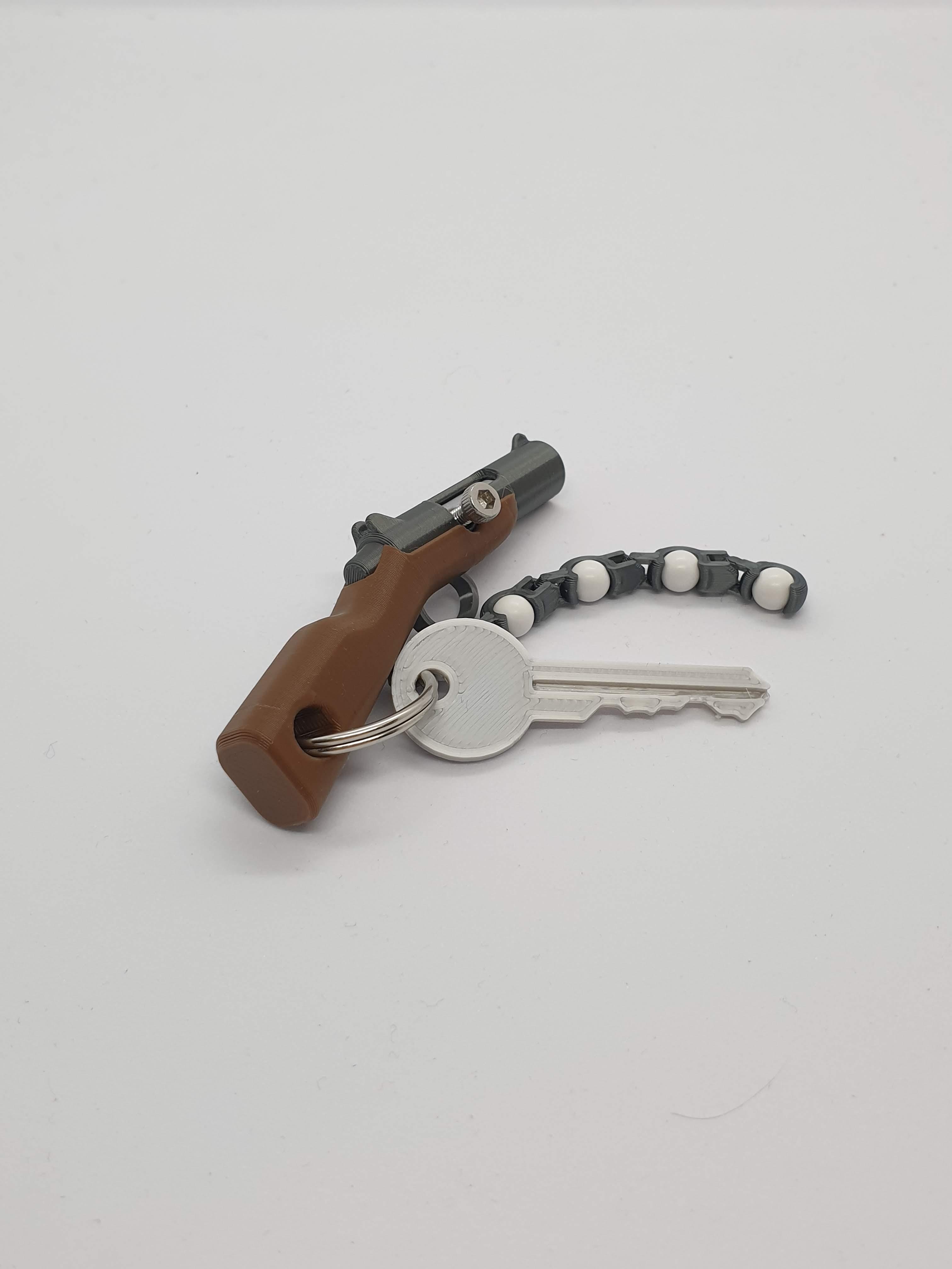 Bolt Action Rifle Keychain 3d model