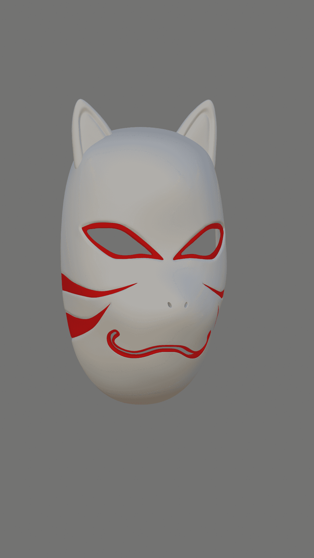 Kitsune Mask Kakashi Anbu Style 3d model