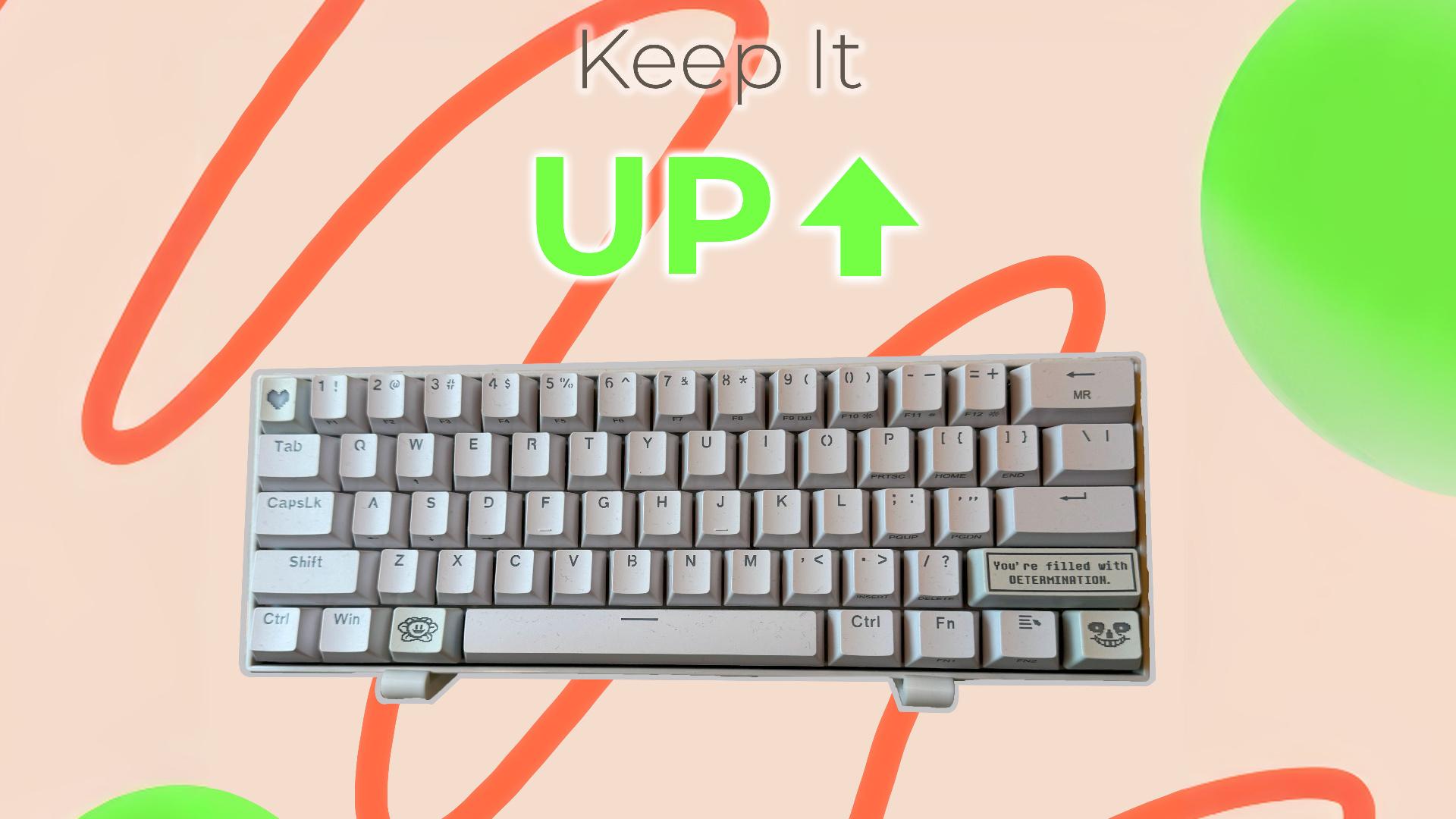 Keyboard Wallmount: Keep It Up! 3d model